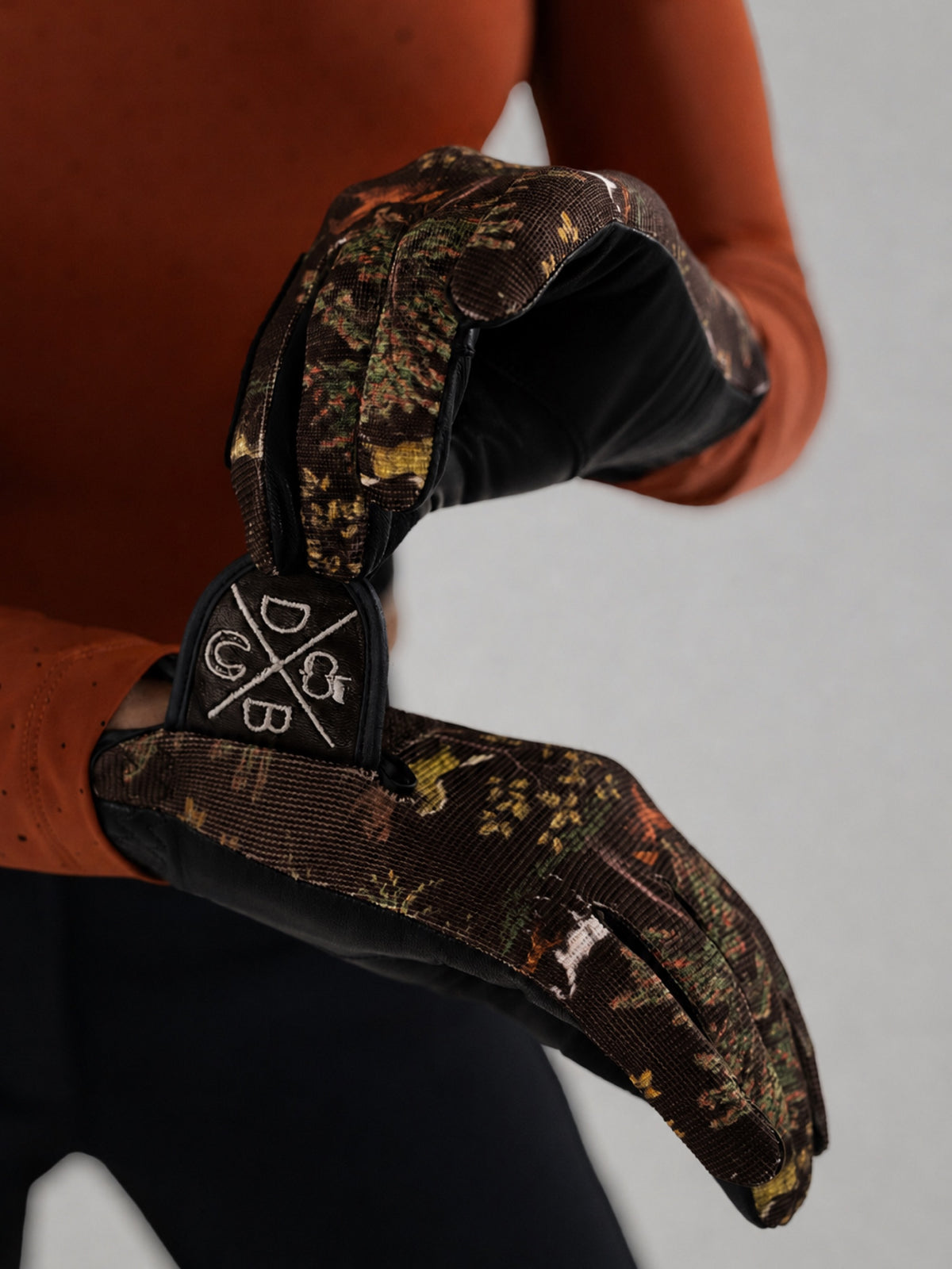 Dapplebay Autumn Toile Riding Gloves
