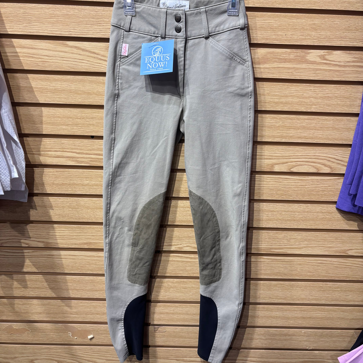 Used 22 Tan Tailored Sportsman Knee Patch Breeches