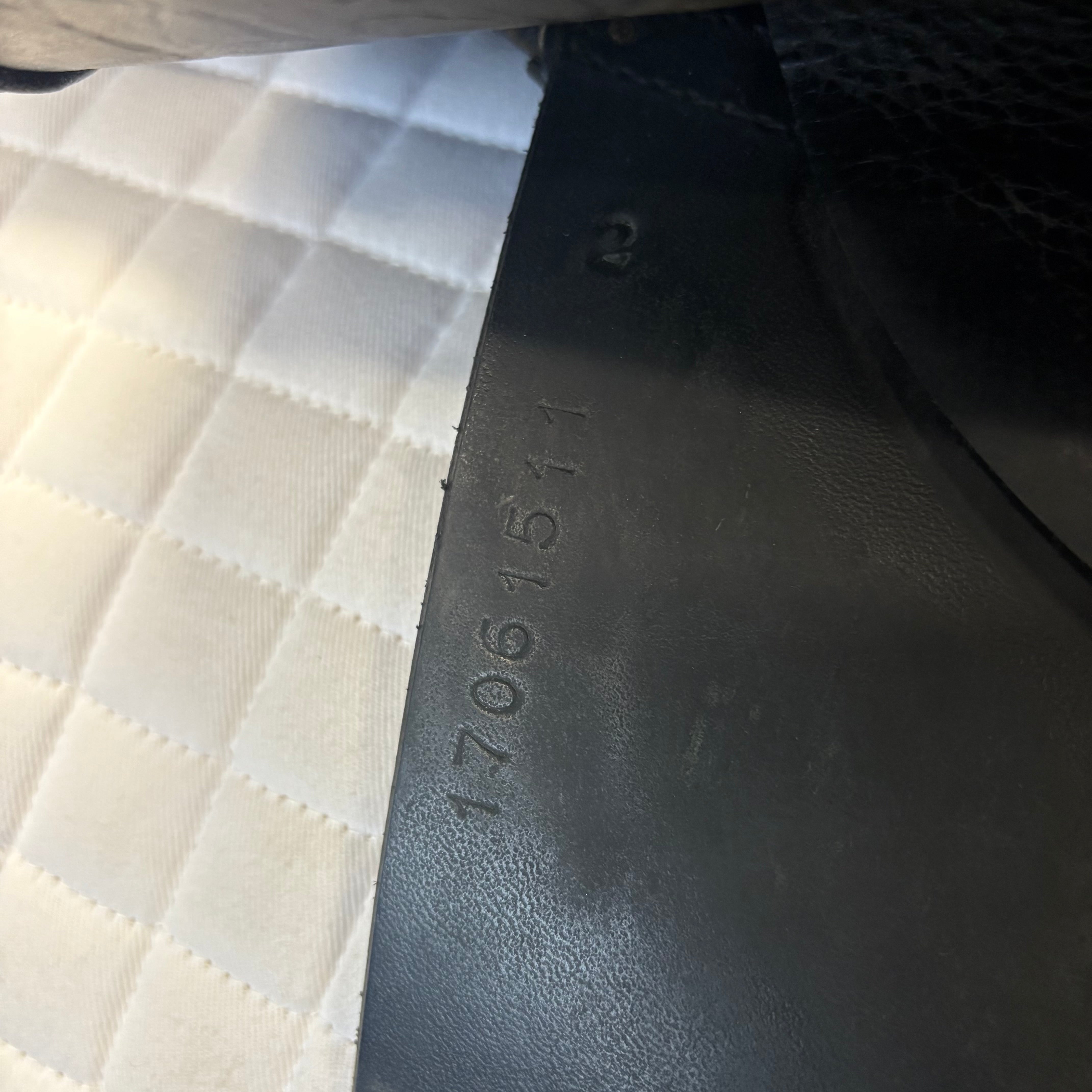 Used County Perfection Dressage Saddle 17.5" Wide Tree