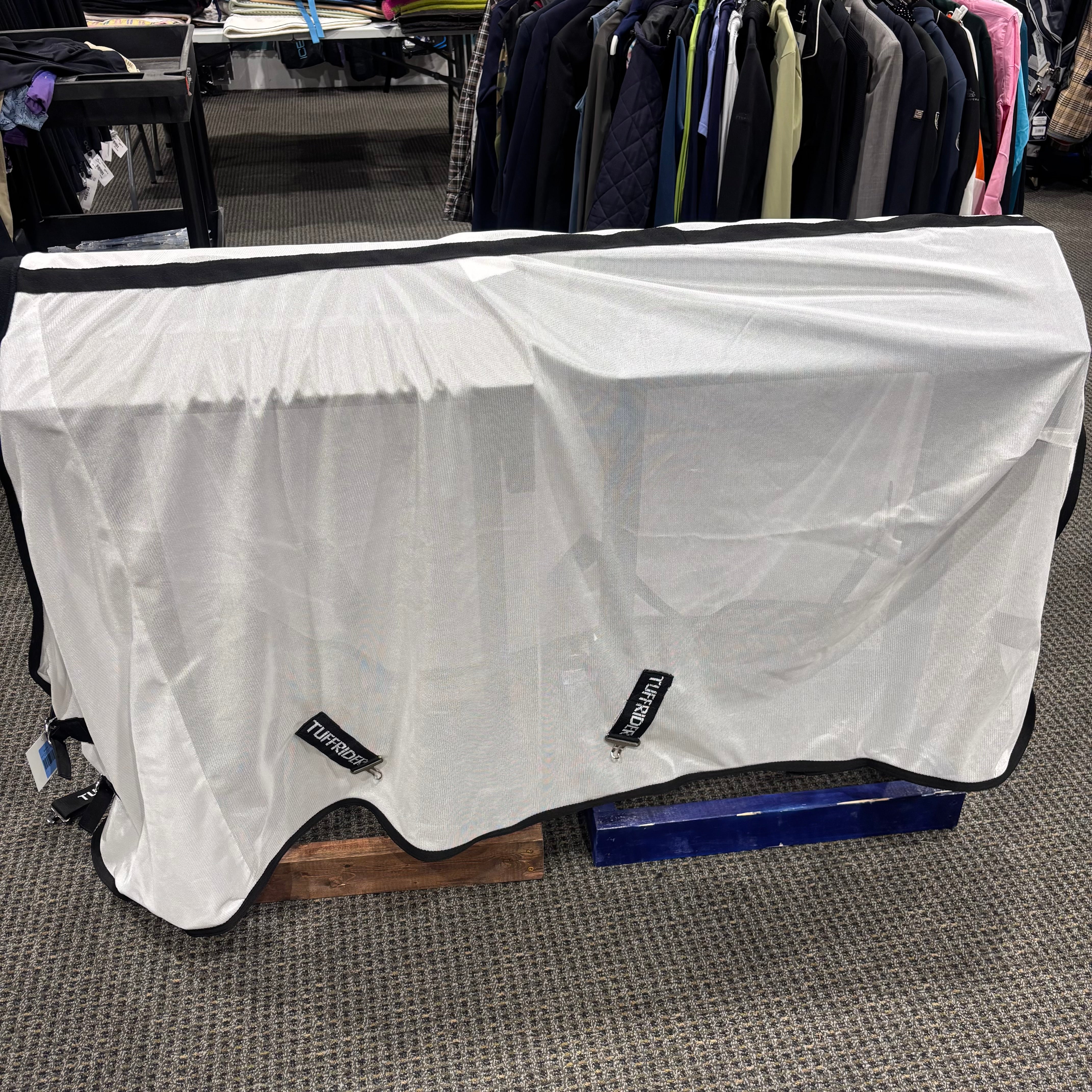 Used 78" White Tuffrider Comfy Mesh Fly Sheet