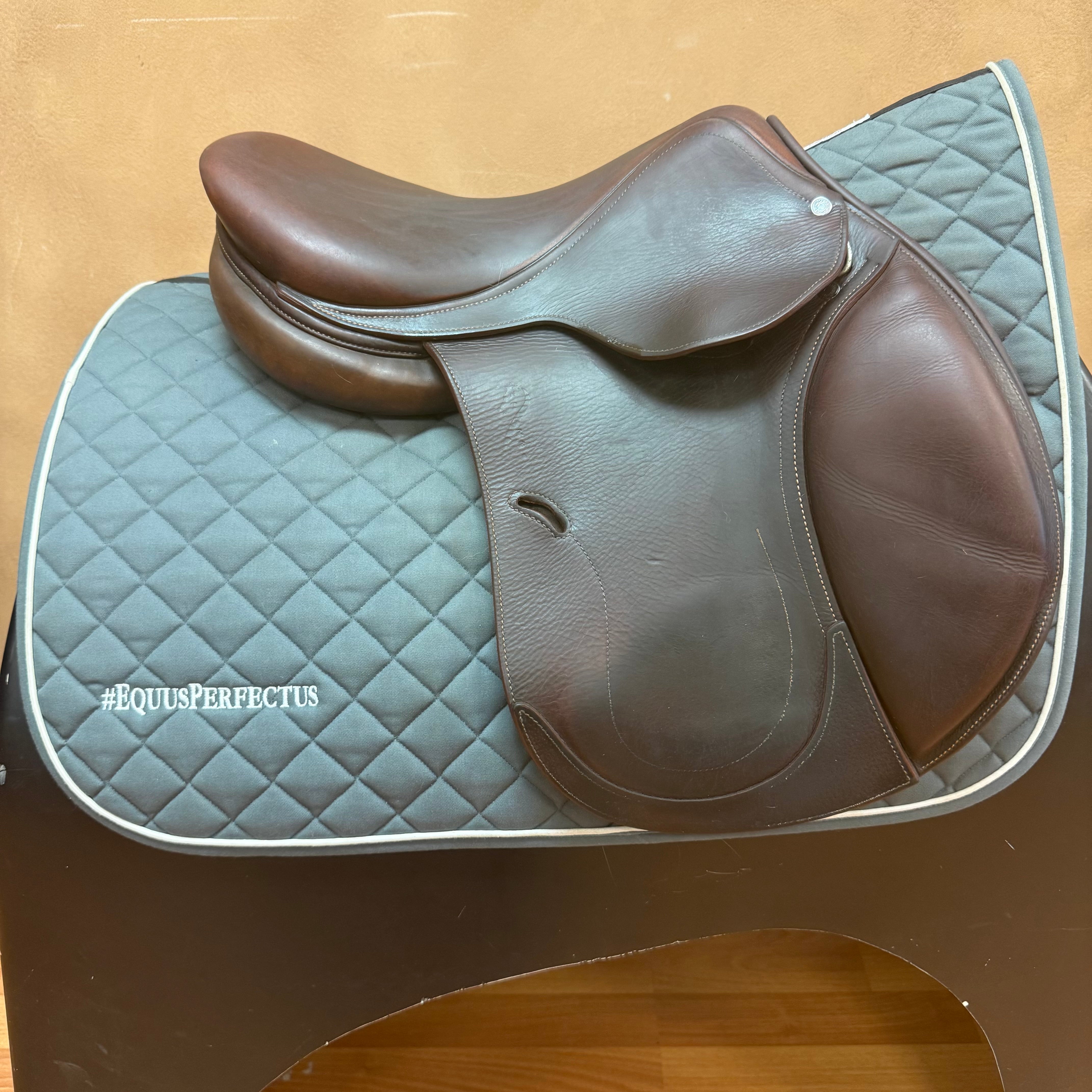 Used Antares Contact Jump Saddle 16.5" Medium Wide Tree