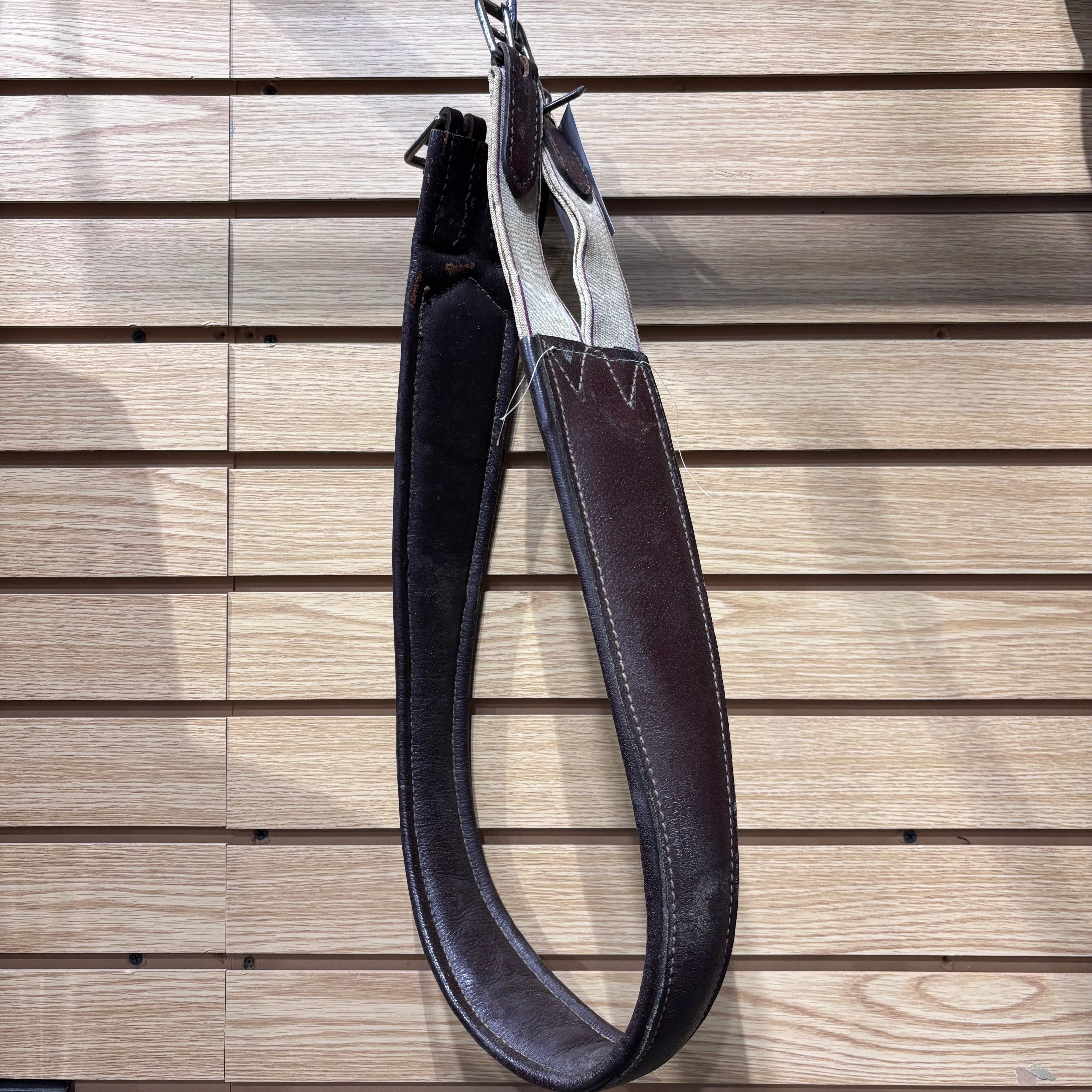 Used 48" Brown Leather Girth
