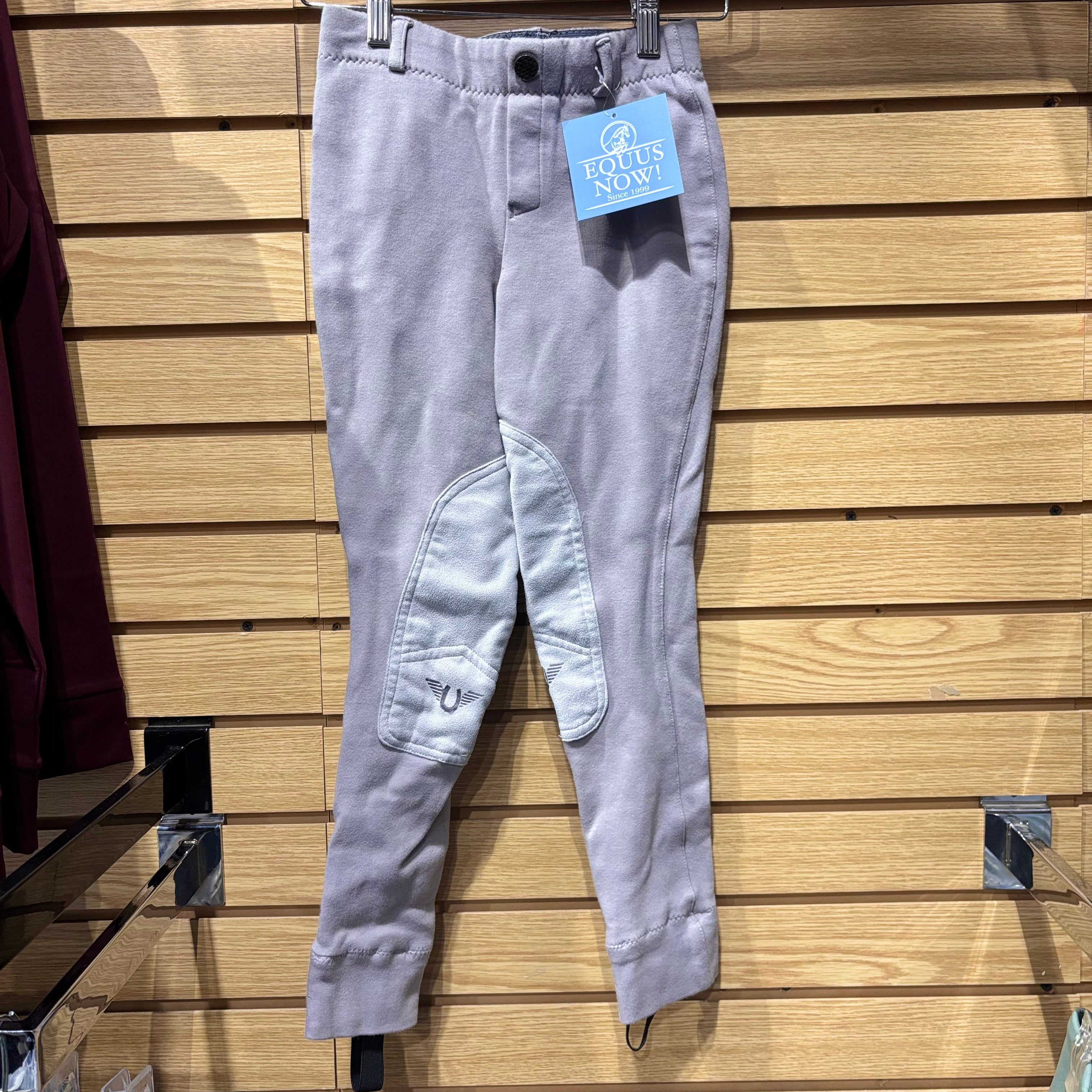 Used 10 Grey Tuffrider Knee Patch Breeches