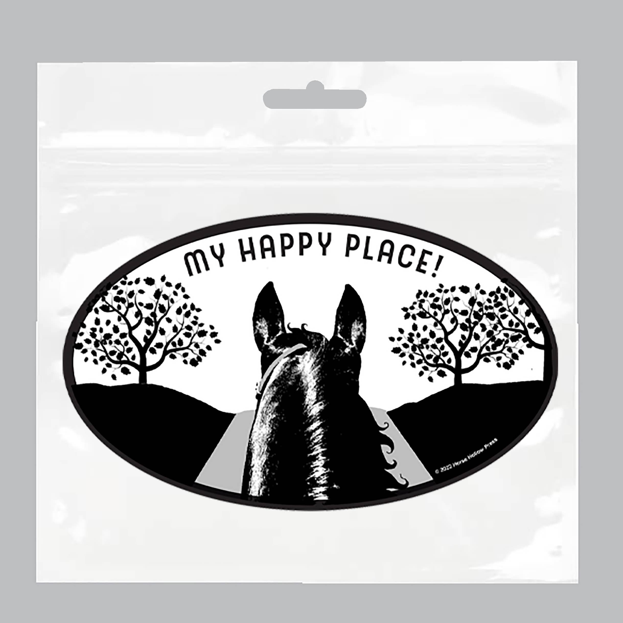 5" x 3" Car or Truck Sticker / My Happy Place / WATERPROOF