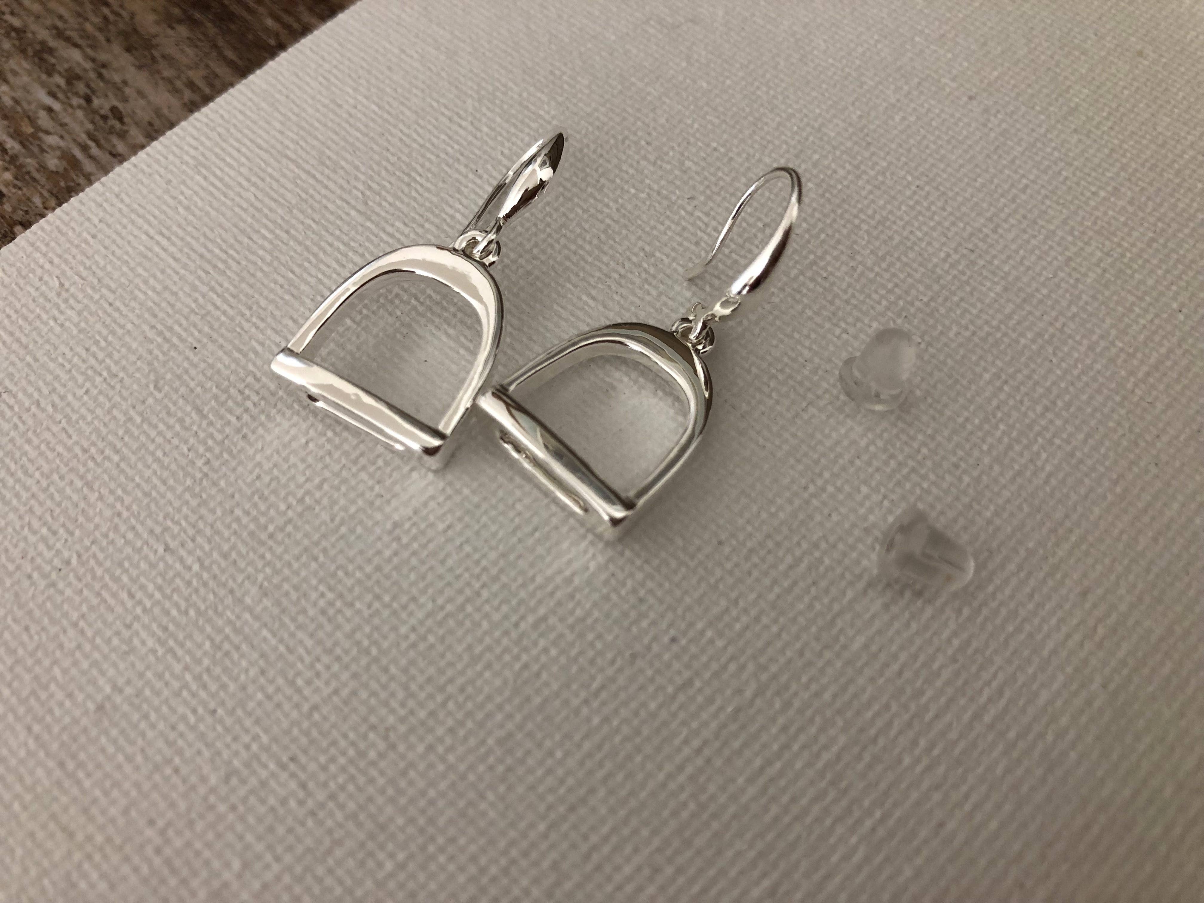 English Saddle Stirrup Earrings