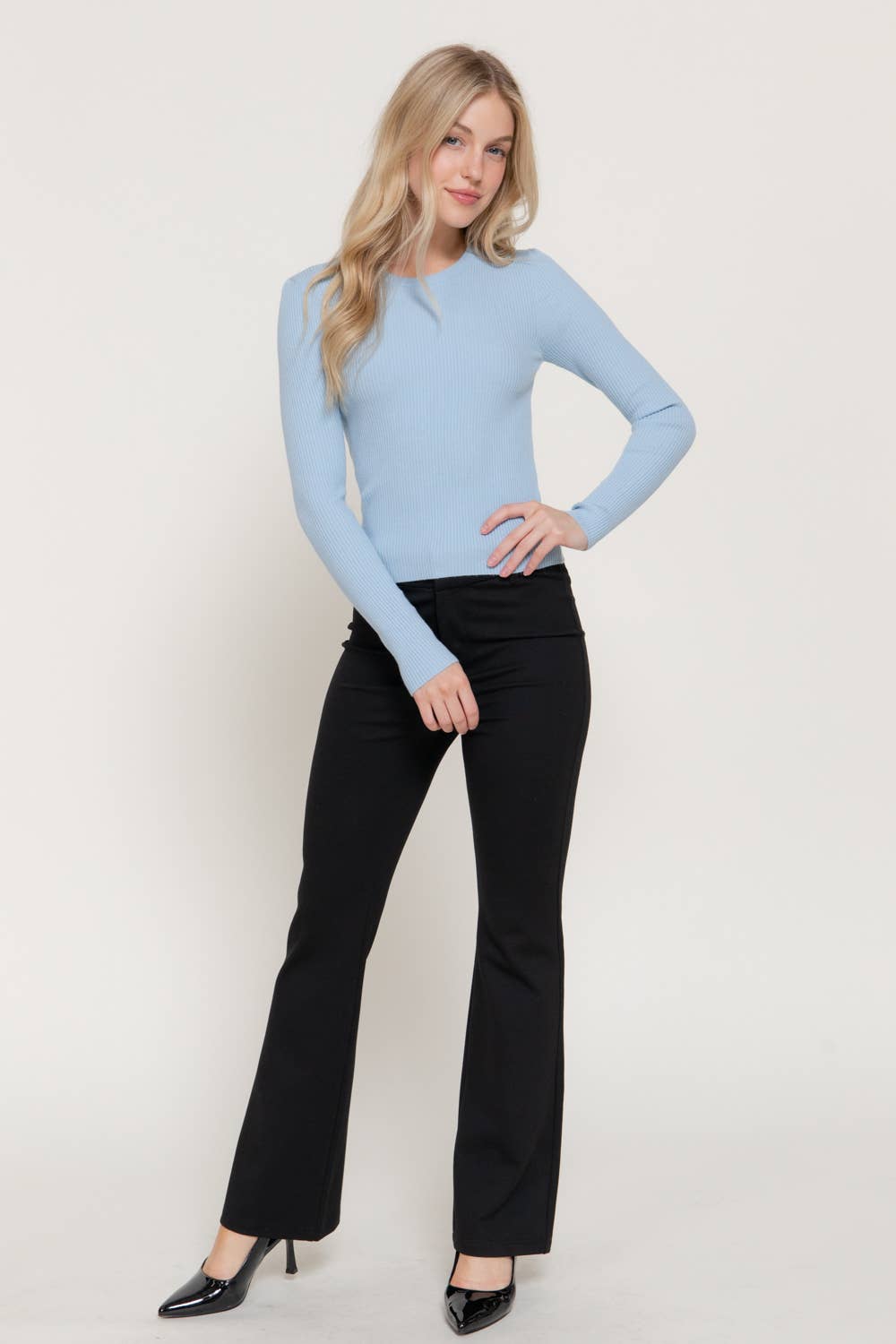 Long Sleeve Crew Neck Sweater