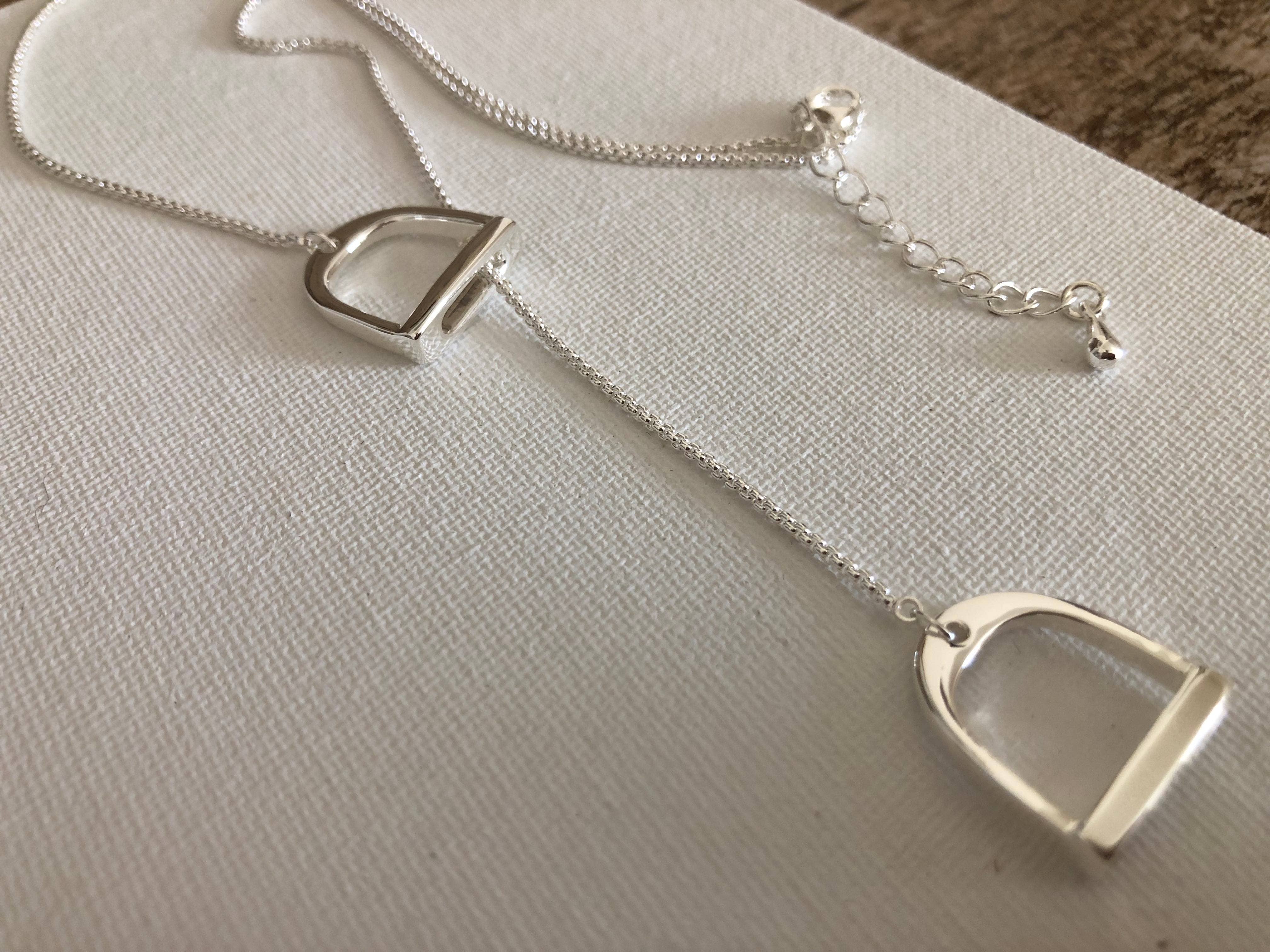 English Stirrup Necklace