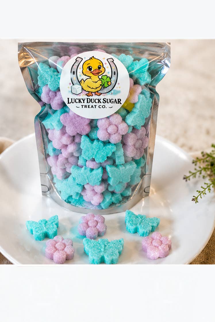 Lucky Duck Sugar Treats - Butterflies & Flowers