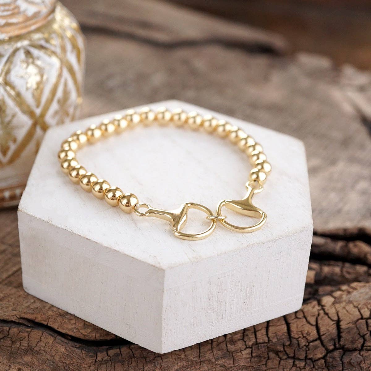 Bit of Shine – Stretch Horse Bit Bracelet