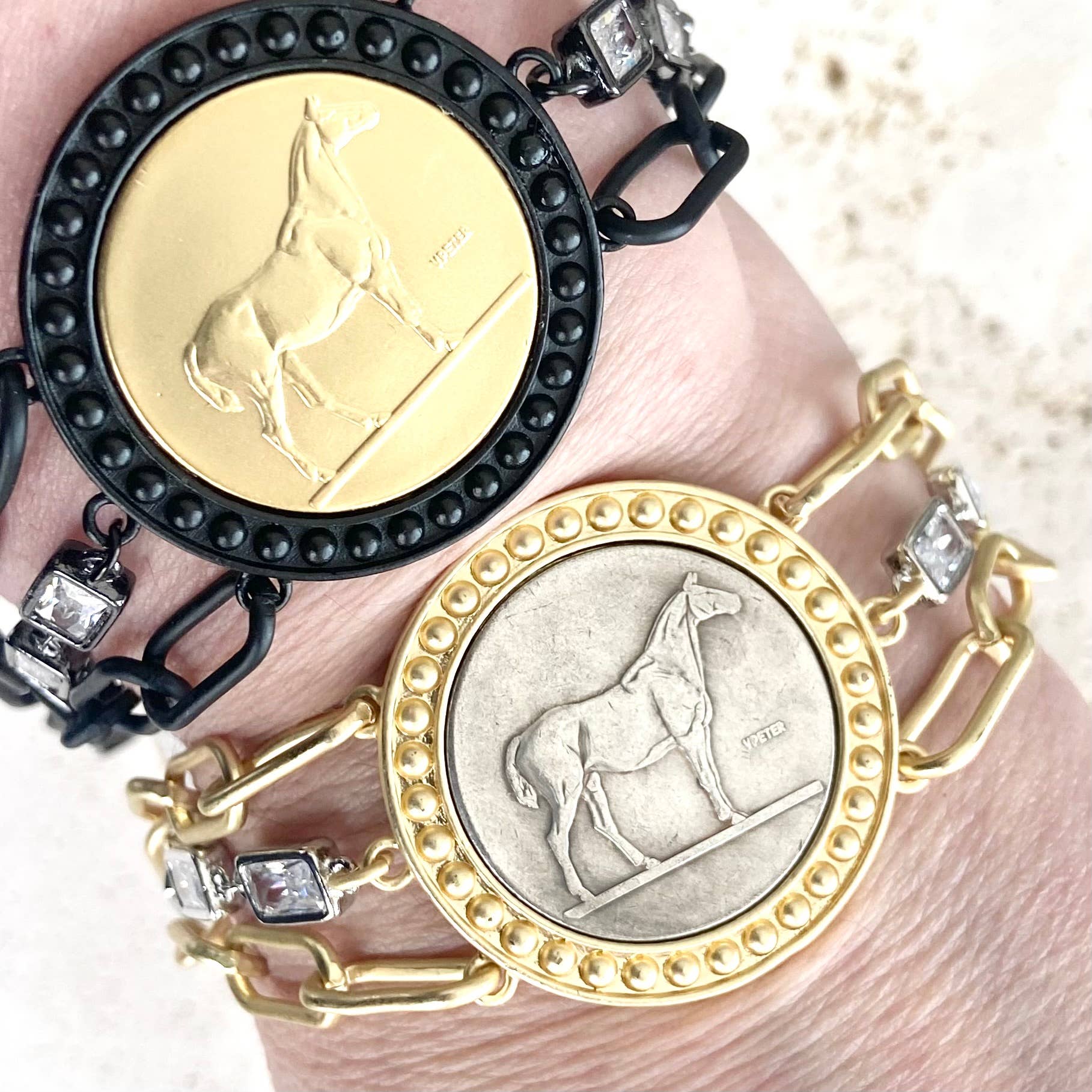 Handmade Horse Coin Bracelet