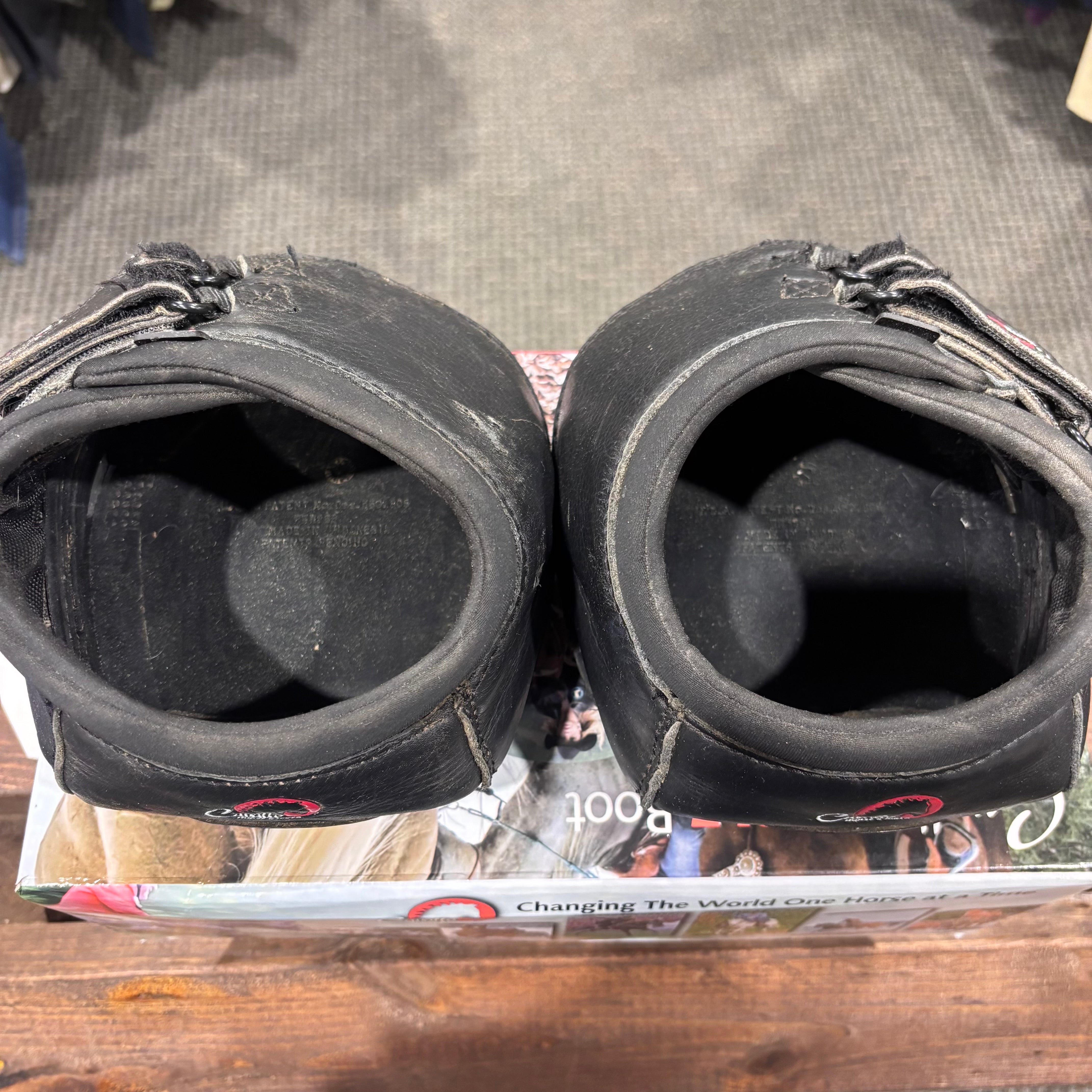 Used 4 Regular Black Cavallo Simple Boots Pair