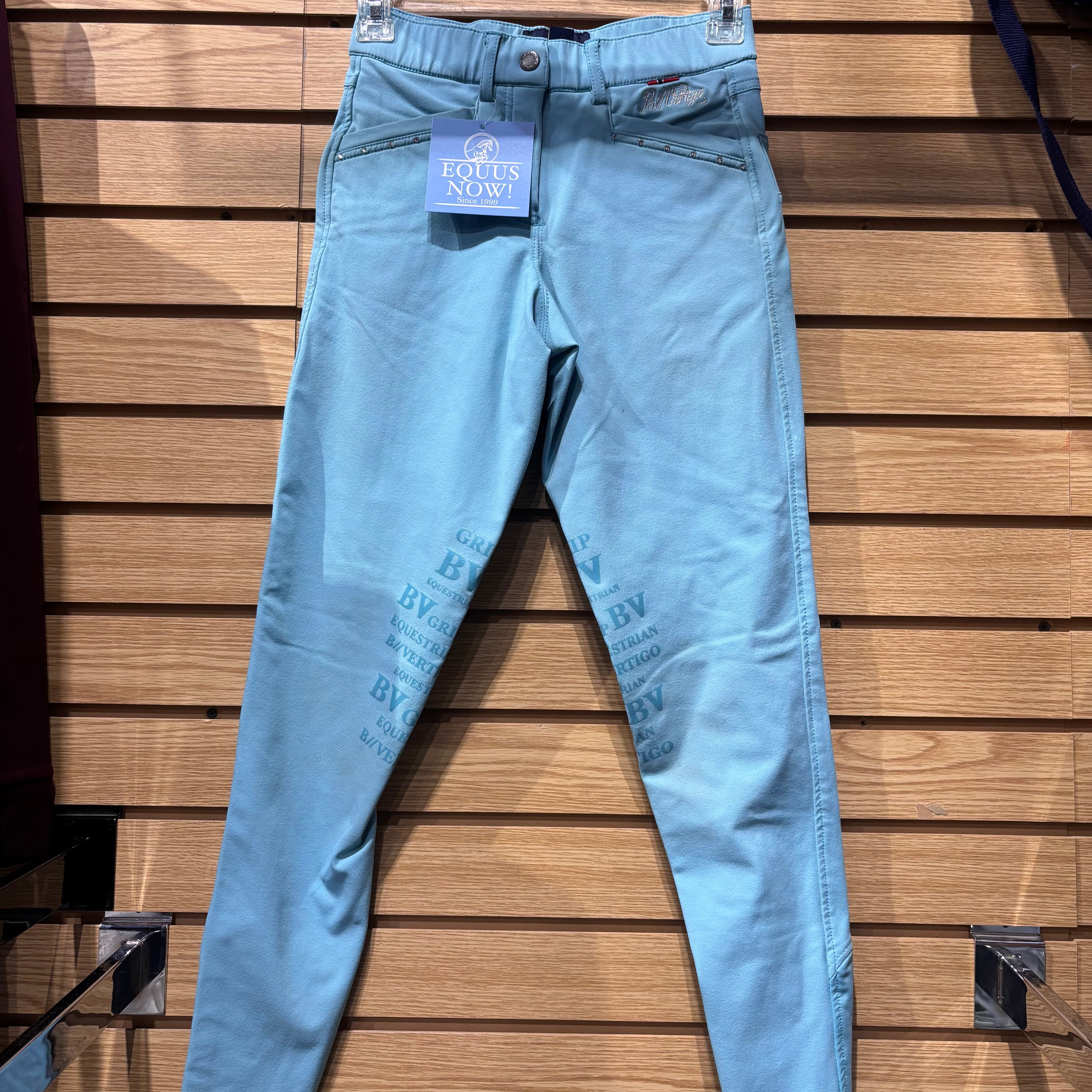 Used 20 Light Blue B Vertigo Silicone Knee Patch Breeches
