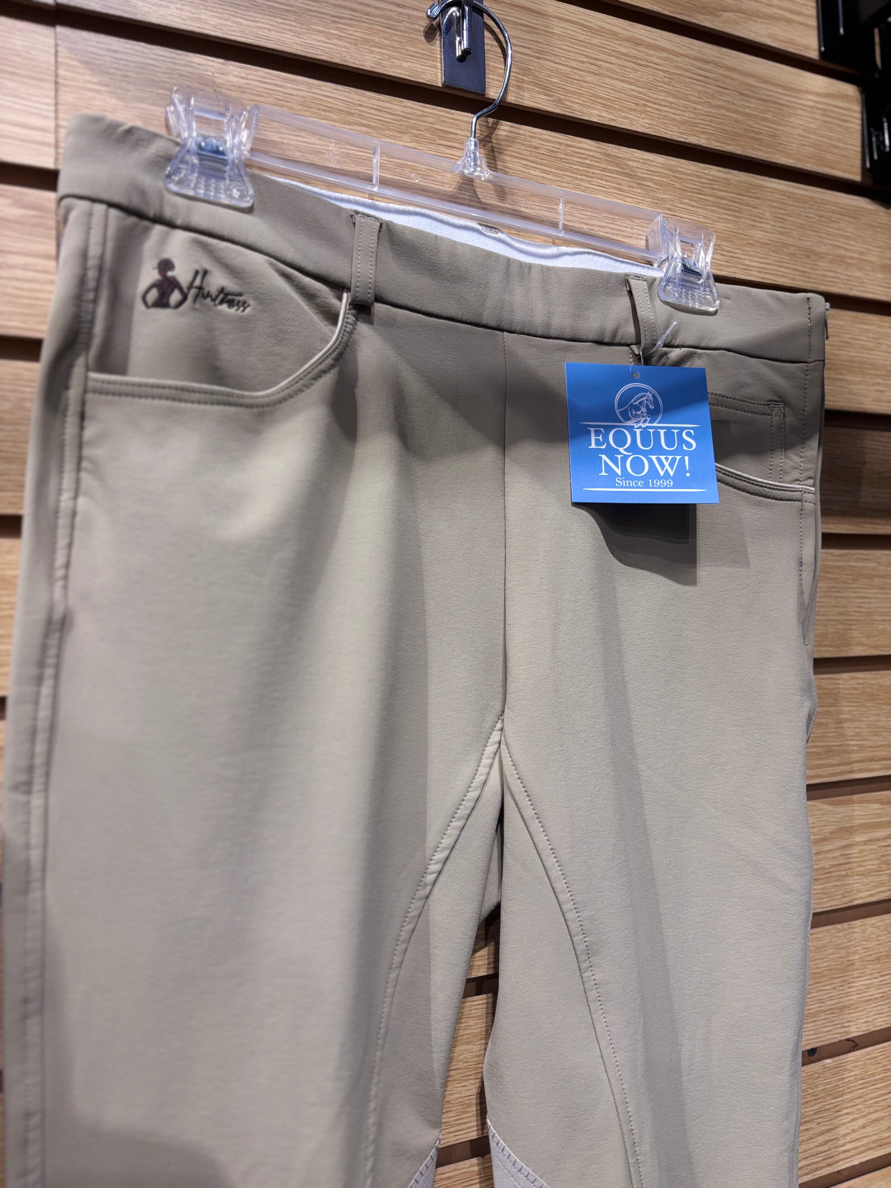 Used Huntress 32R Tan Knee Patch Breeches