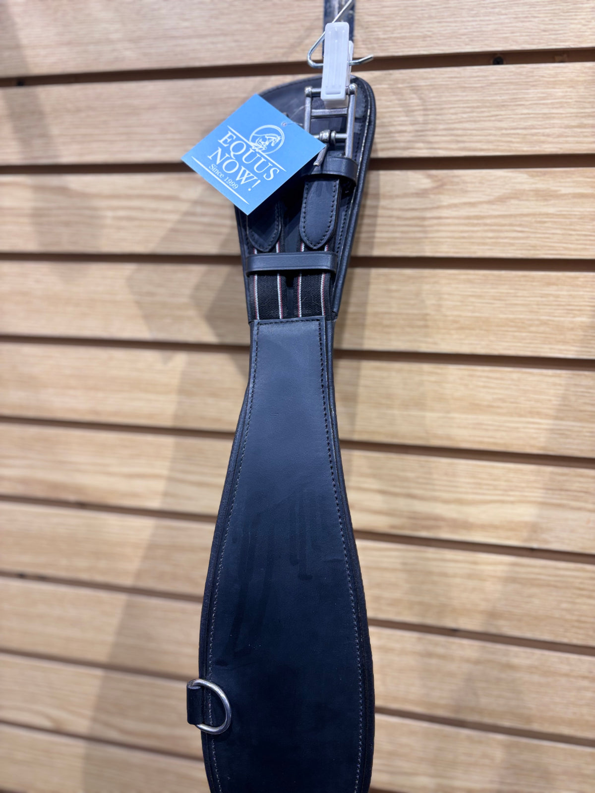 Used 32" Black Leather Dressage Girth