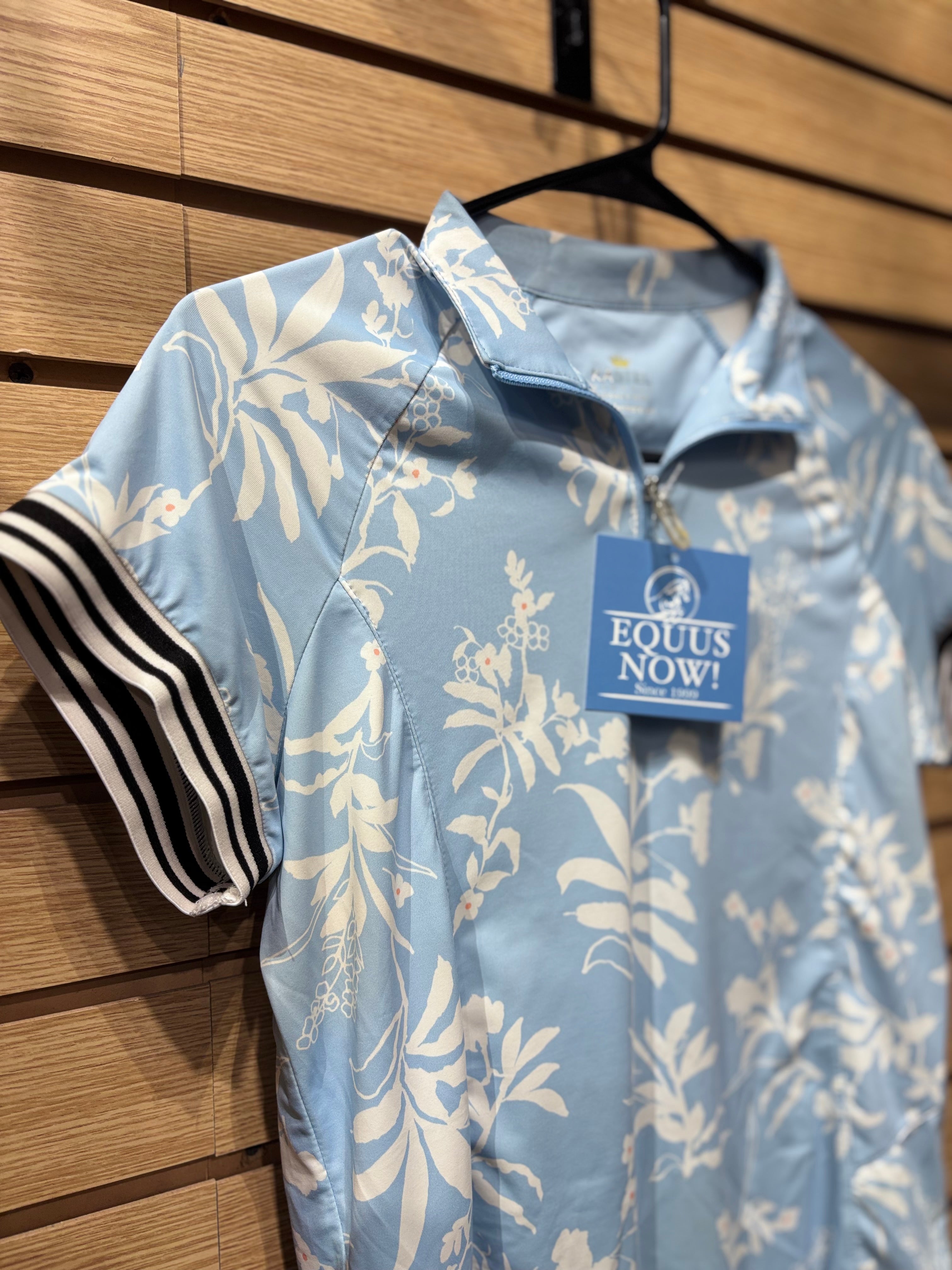Used Medium Blue/White Kastel Denmark Sun Shirt