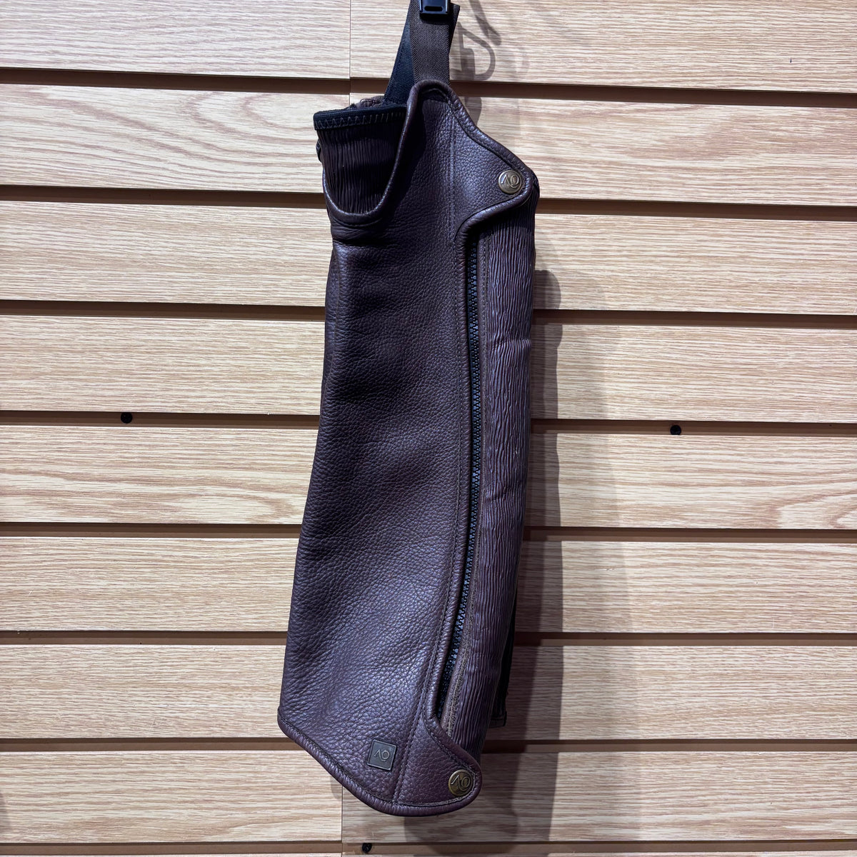 Used Height 16"/Calf 14" Brown Ovation Precision Fit Top Grain Chaps