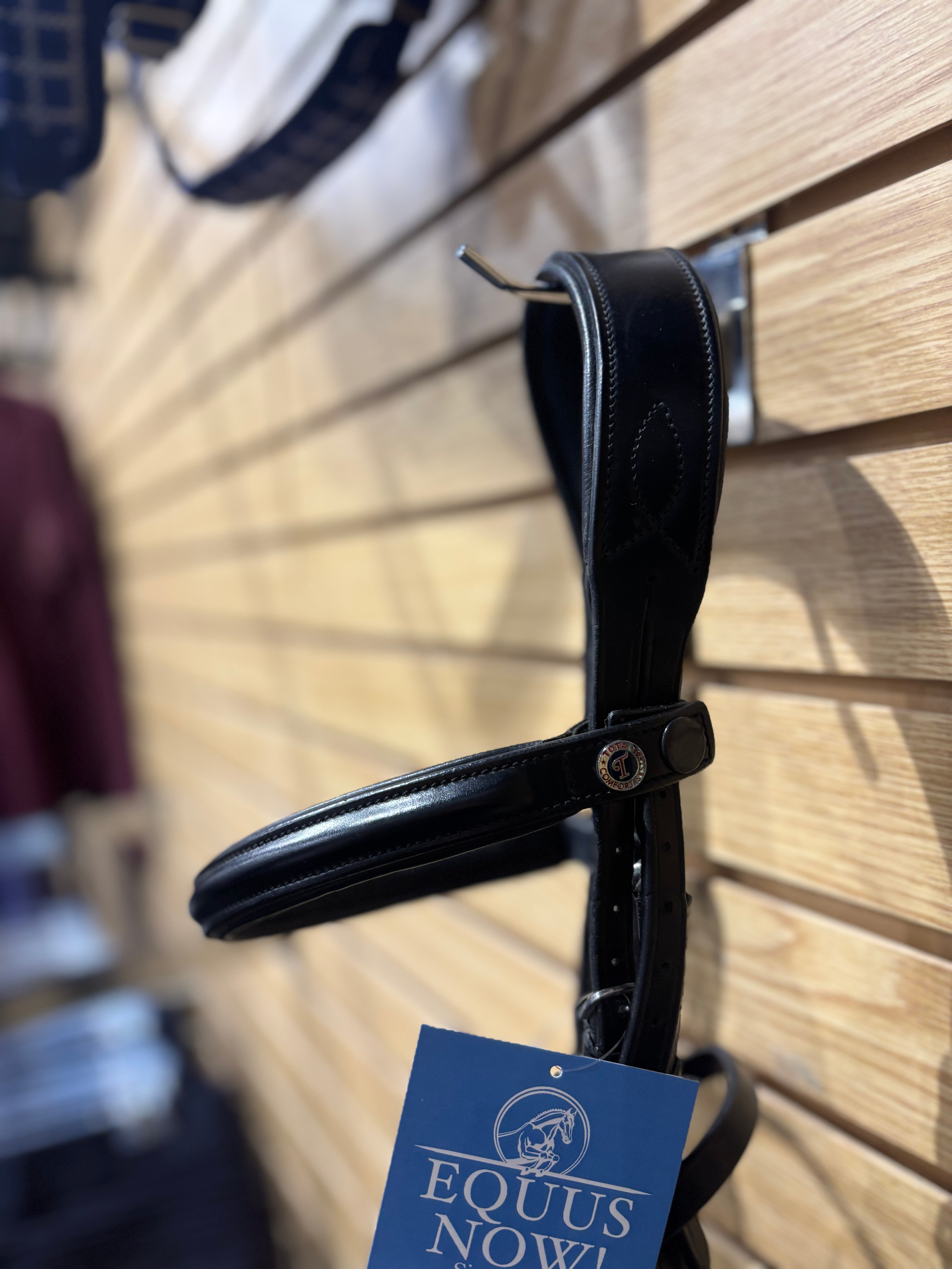 Used Total Comfort System Cob Black Dressage Bridle