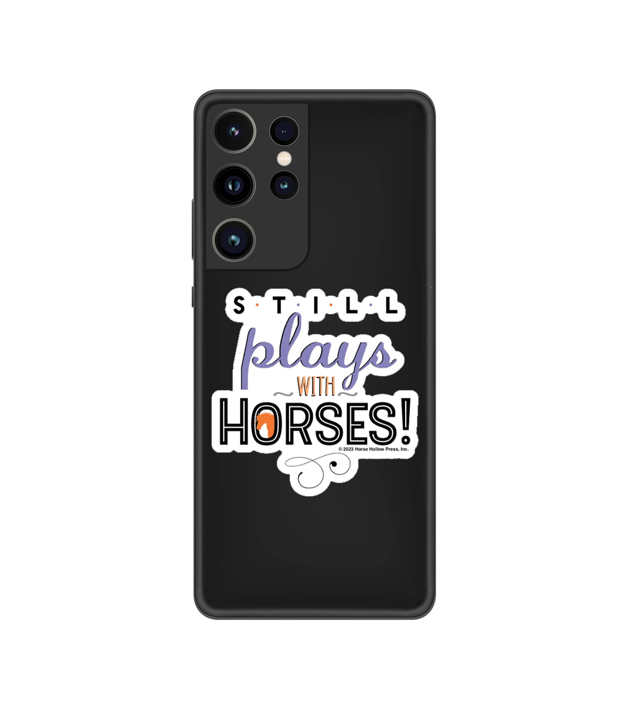 Horse Hollow Press - 3" Tumbler Horse Sticker / Still Plays w Horses / WATERPROOF