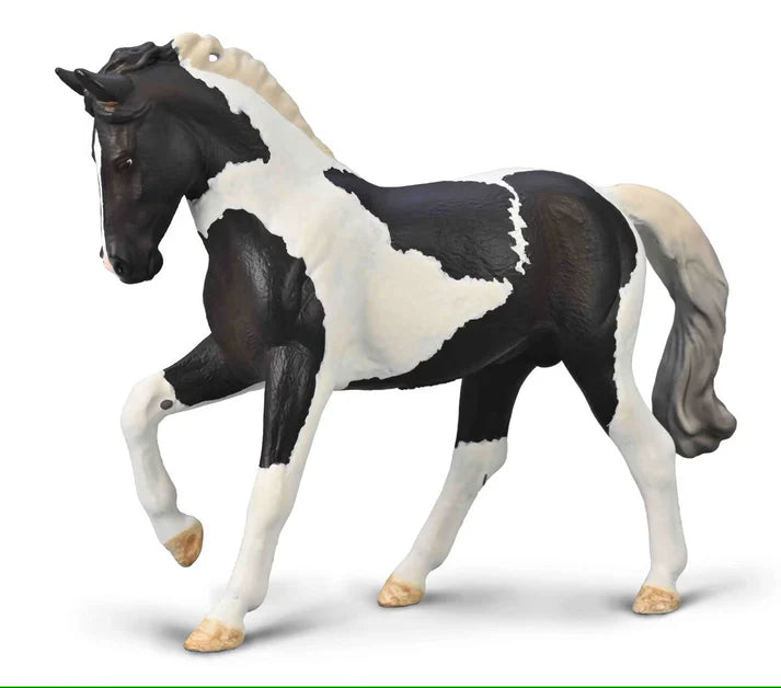 Breyer Collect-A Warmblood Stallion - Black Tobiano