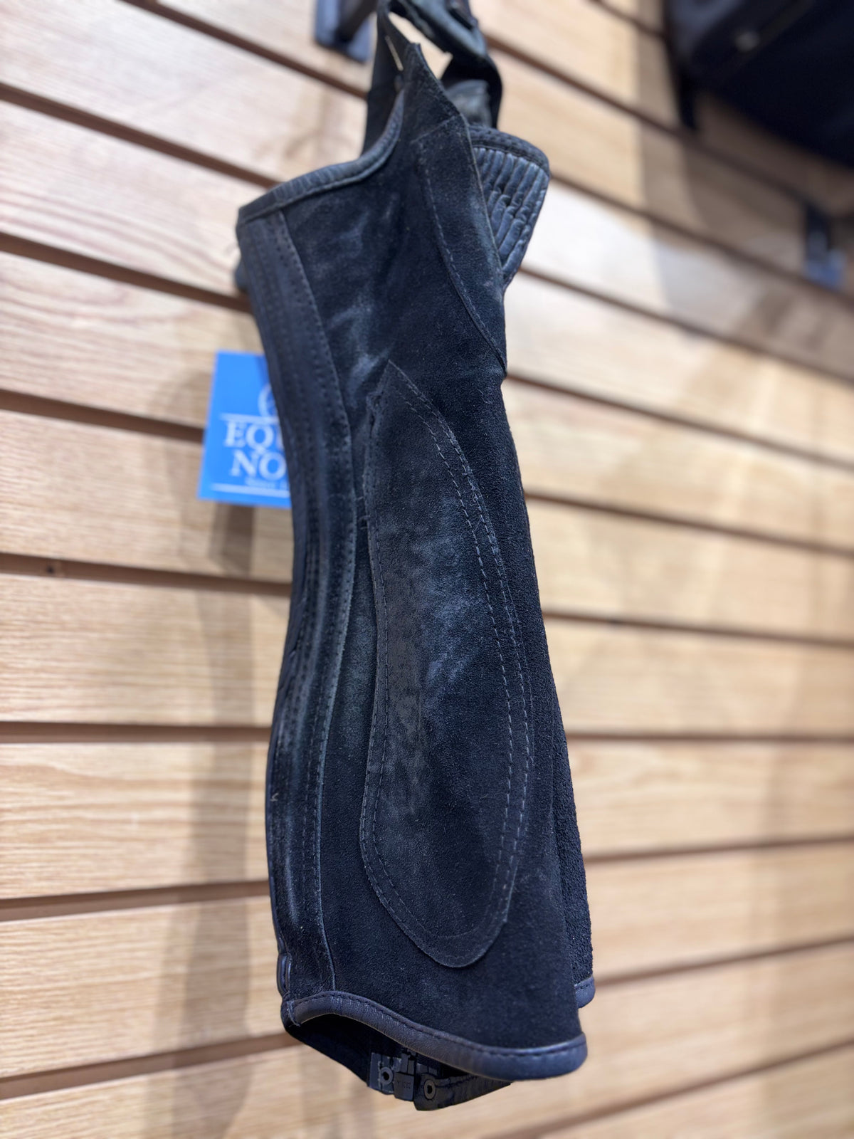 Used Small Black Ovation Suede Half Chaps