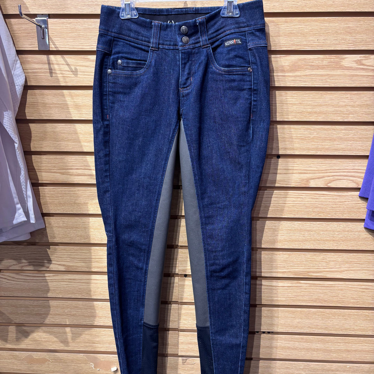 Used Kerrits Denim Full Seat Breeches