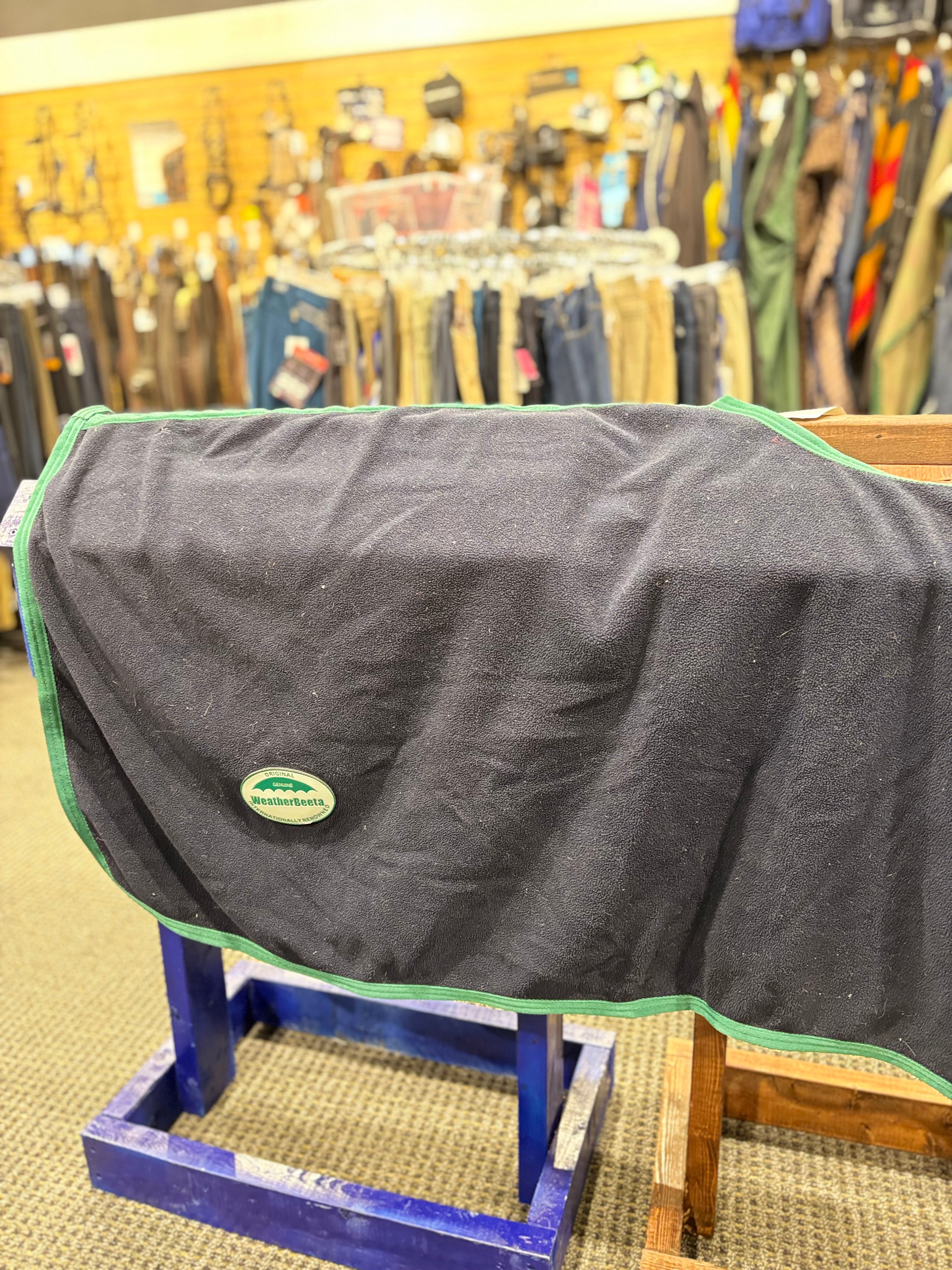 Used Weatherbeeta Navy/Green One Size Quarter Sheet