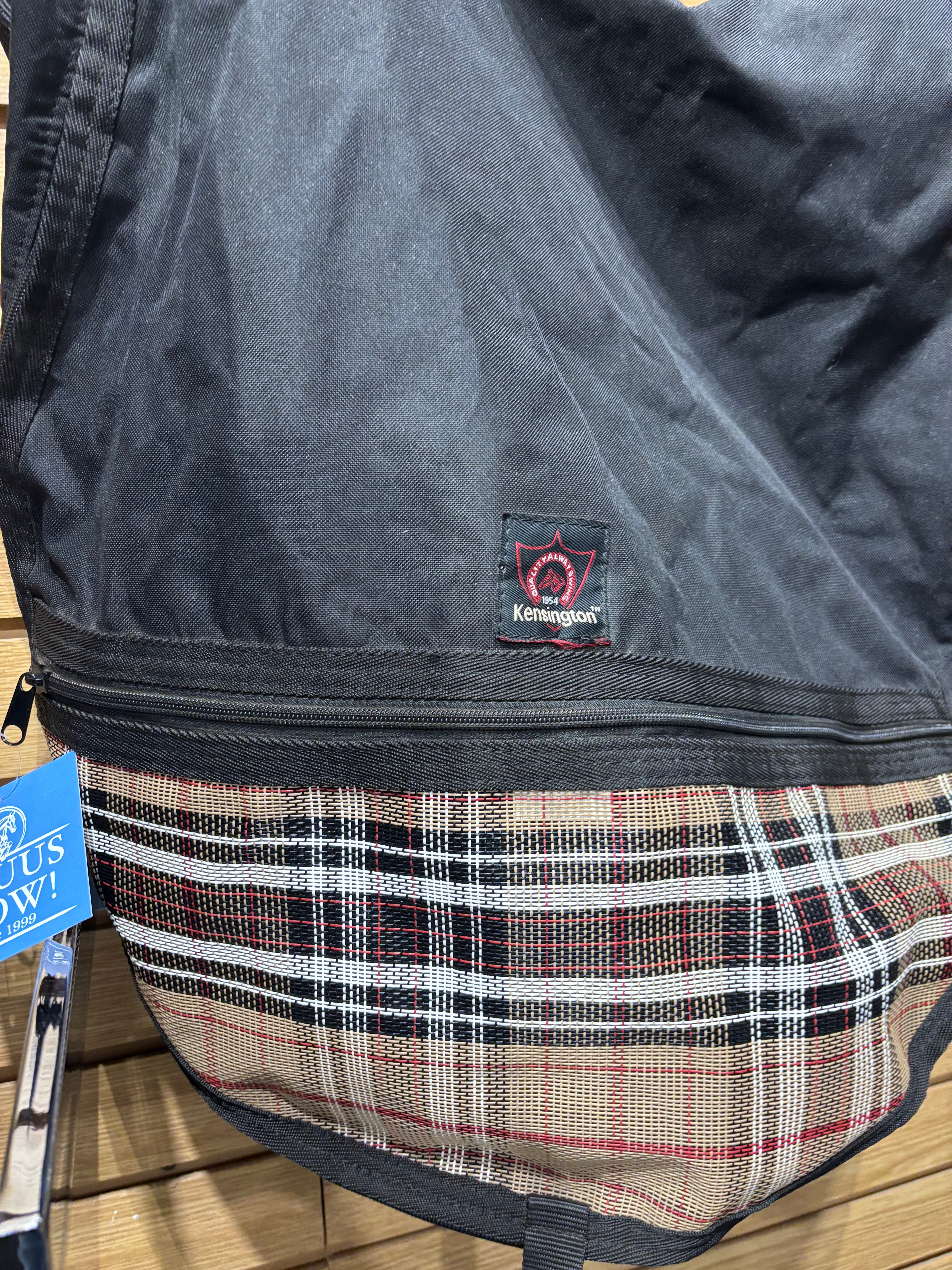 Used Black/Plaid Kensington Saddle Bag