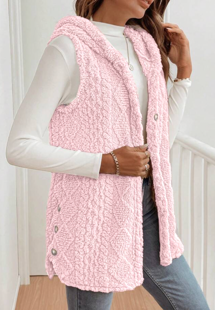 Hooded Fleece Vest