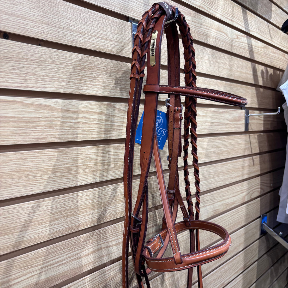 Used Full Brown Edgewood Bridle w Laced Reins *has nameplate*