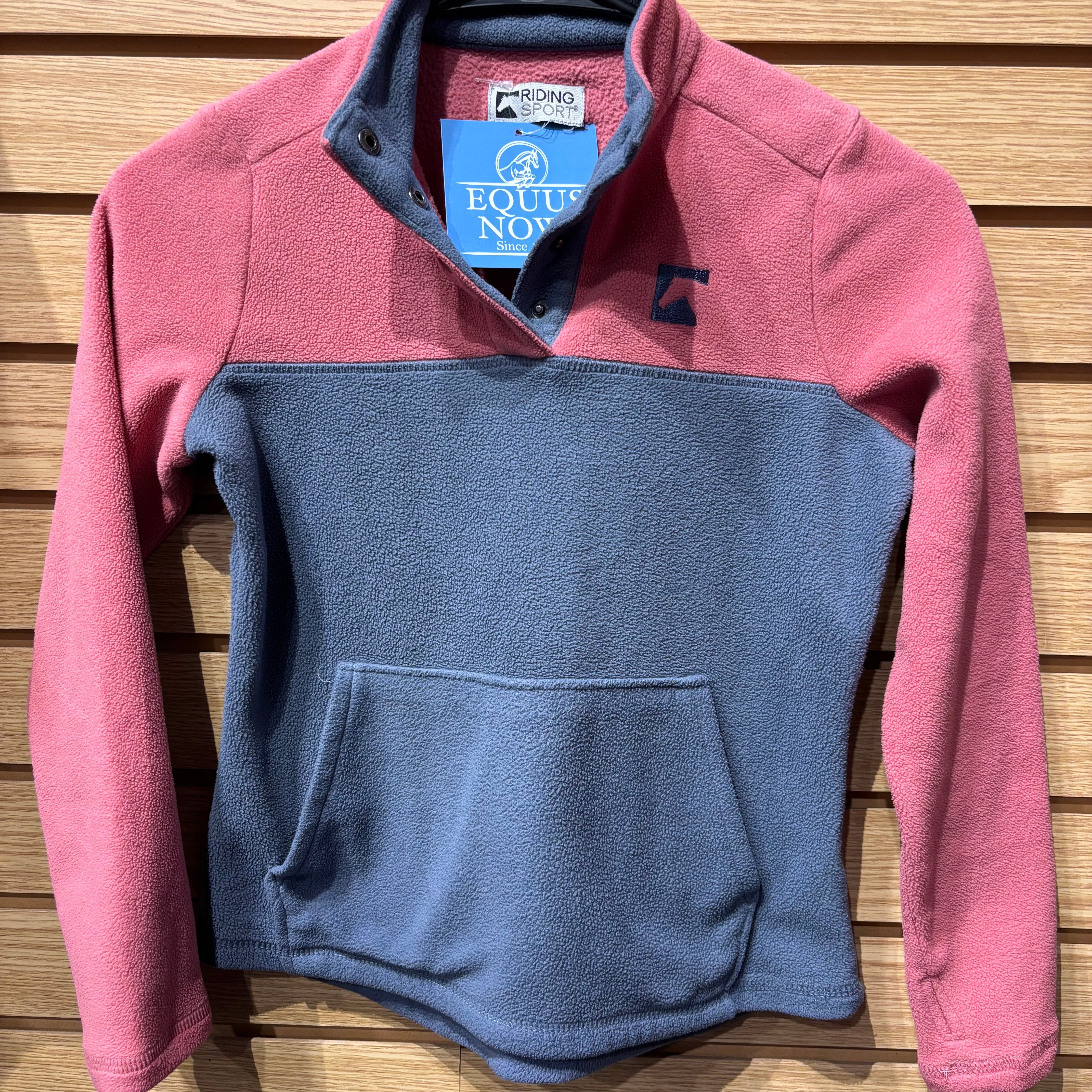 Used Youth Small Grey/Pink Riding Sport Fleece