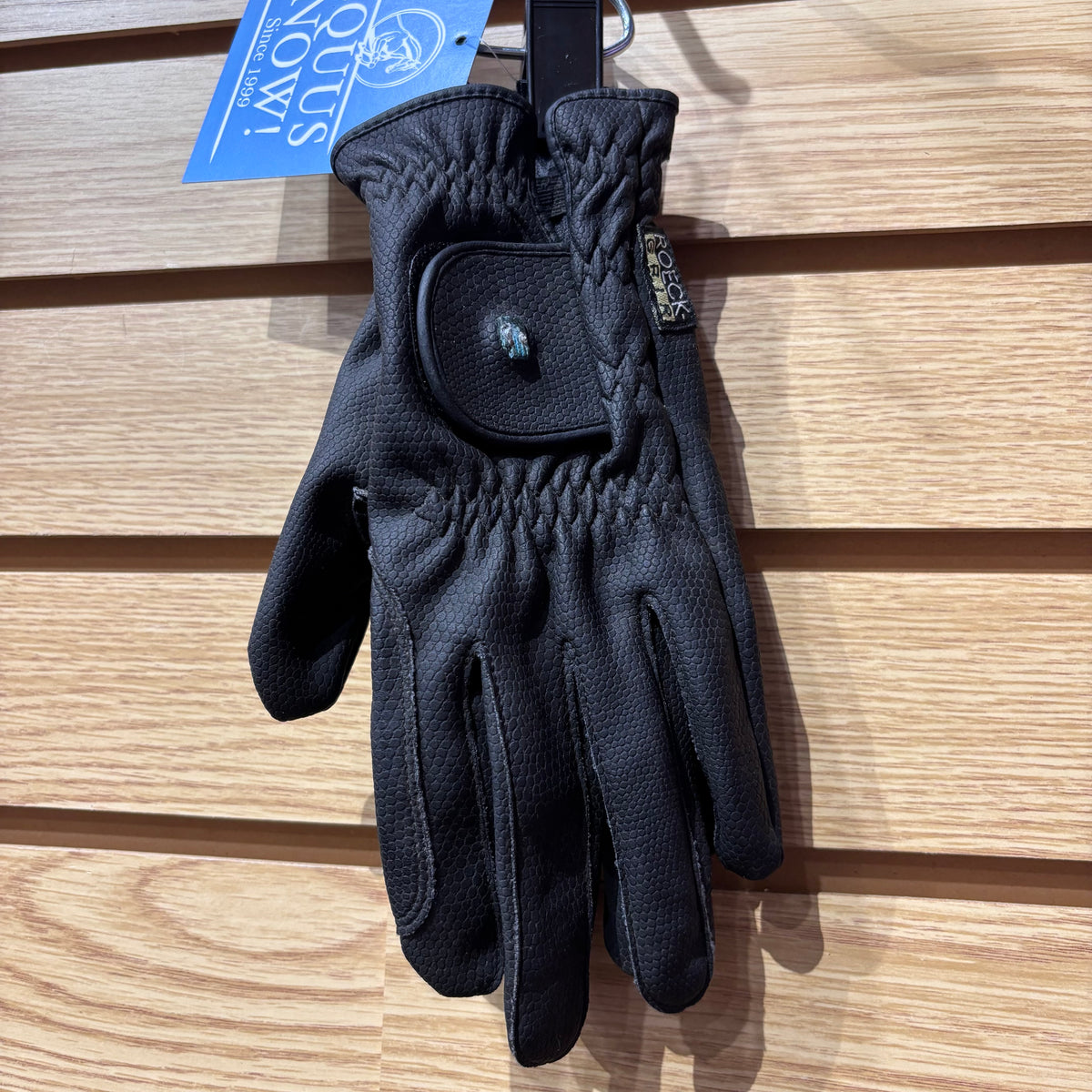 Used 7.5 Black Roeckl Grip Riding Gloves