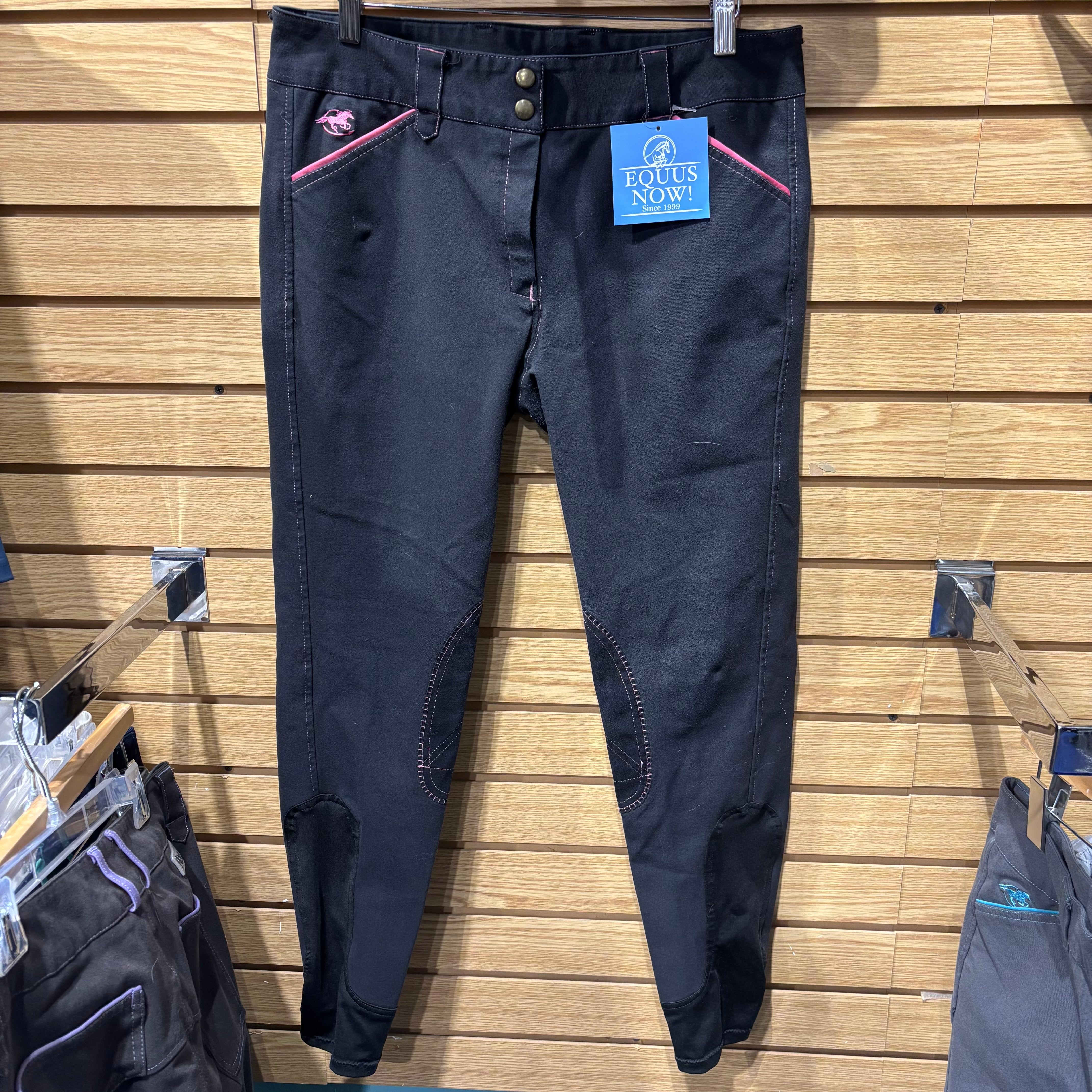 Used Smartpak Piper Breeches 32L Black/Pink