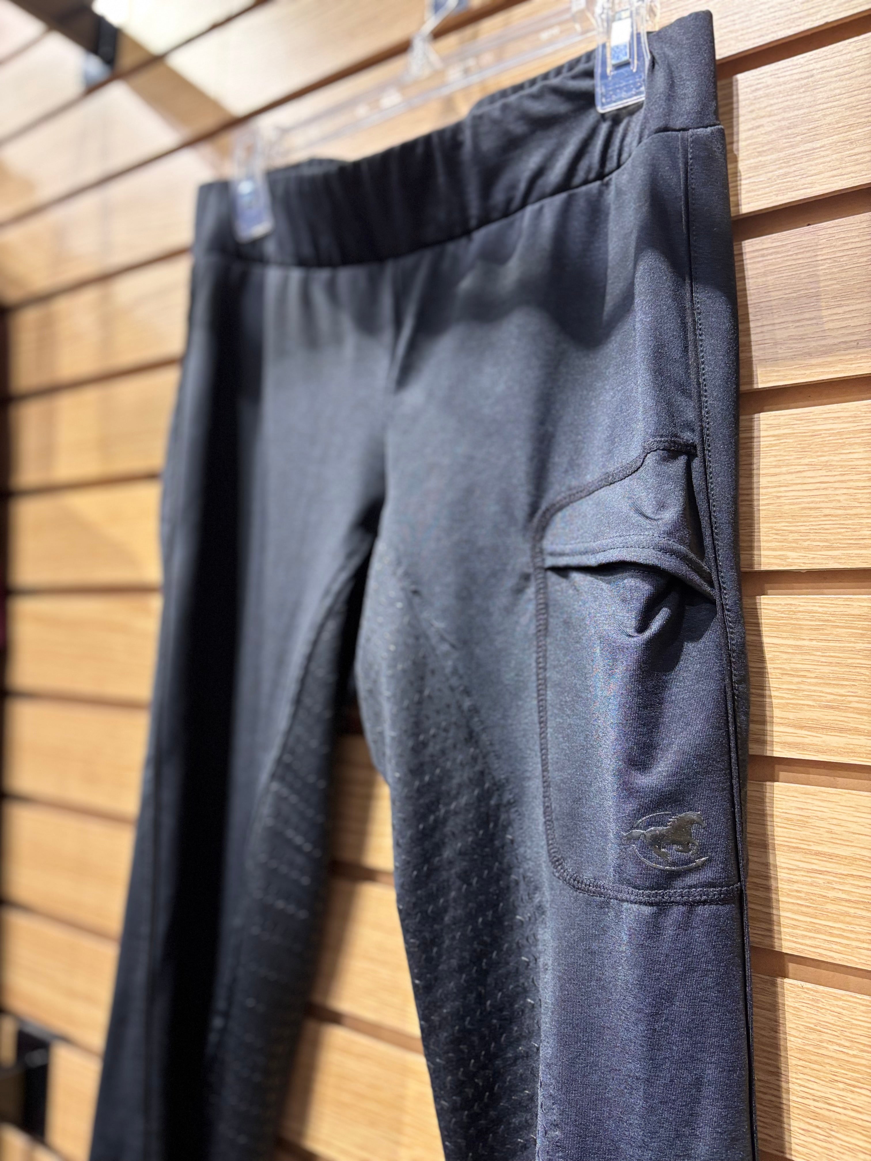 Used Small Black Piper Silicone Full Seat Tights
