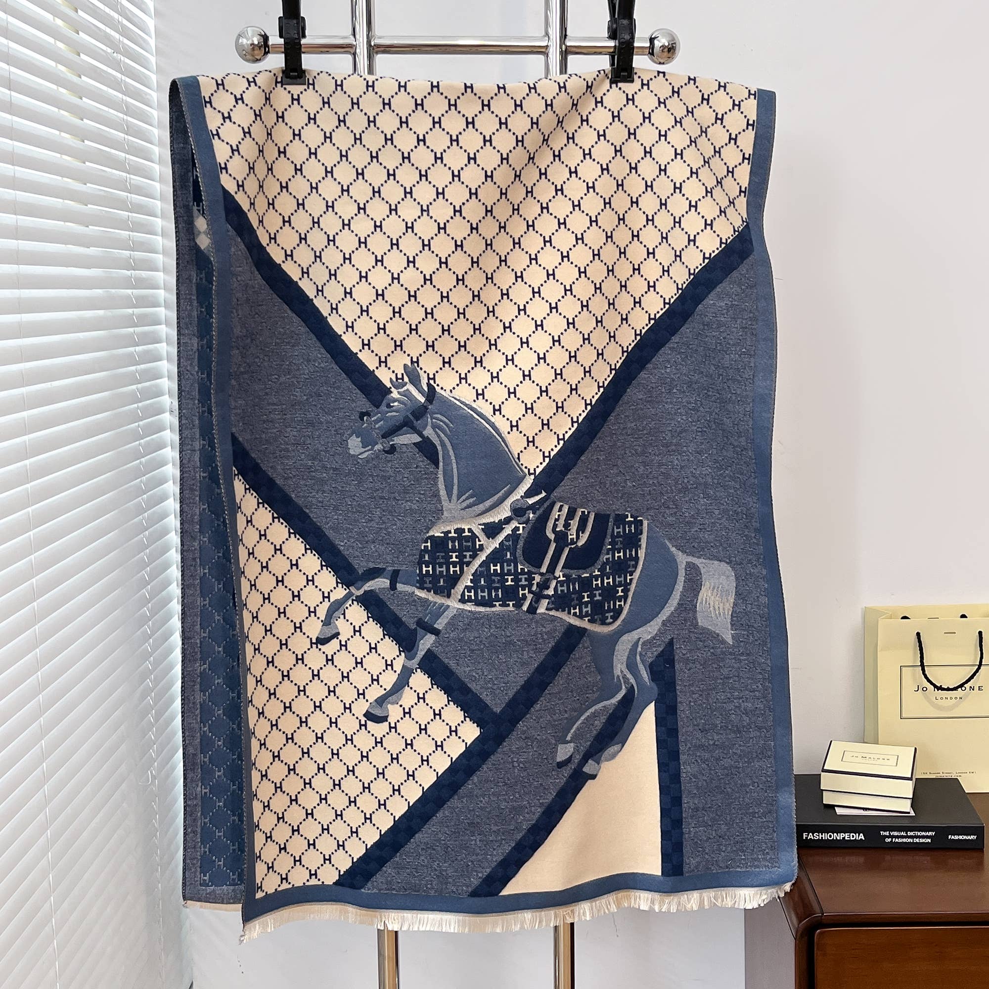Winding River - Equestrian Blue Giddy Up! Reversible Wrap