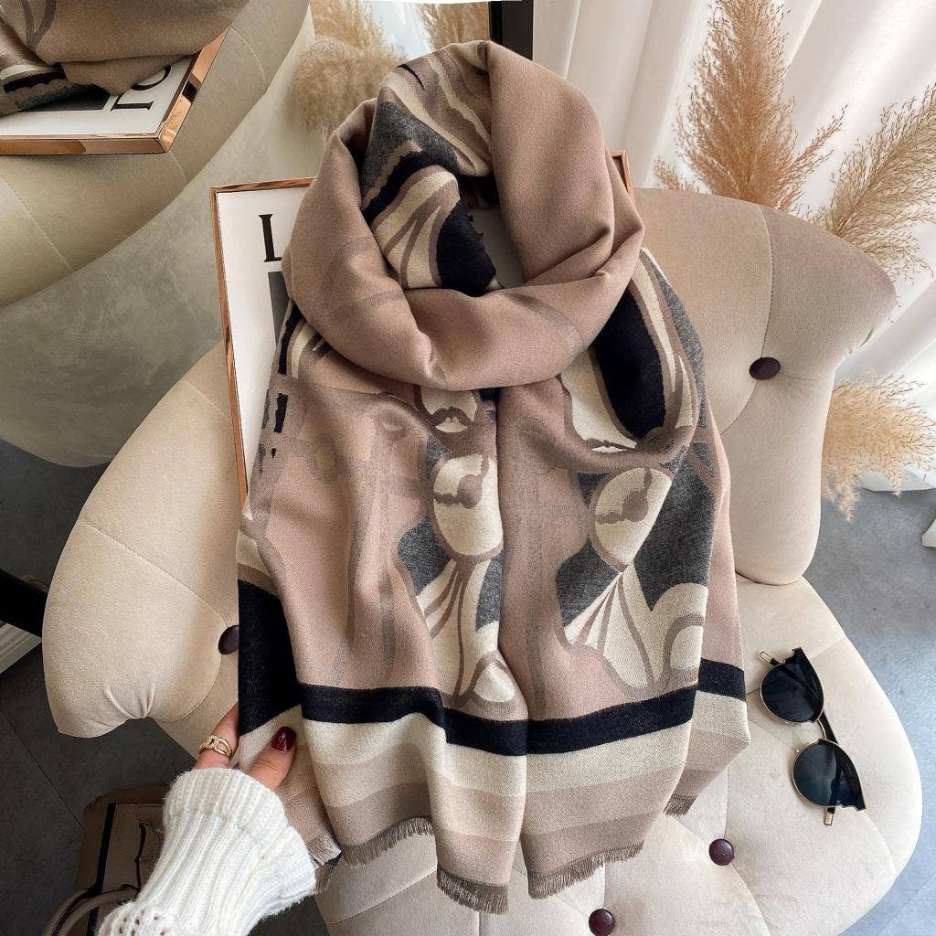 Winding River - Equestrian Black / Gray Mane Reversible Wrap – Artisan Shawl