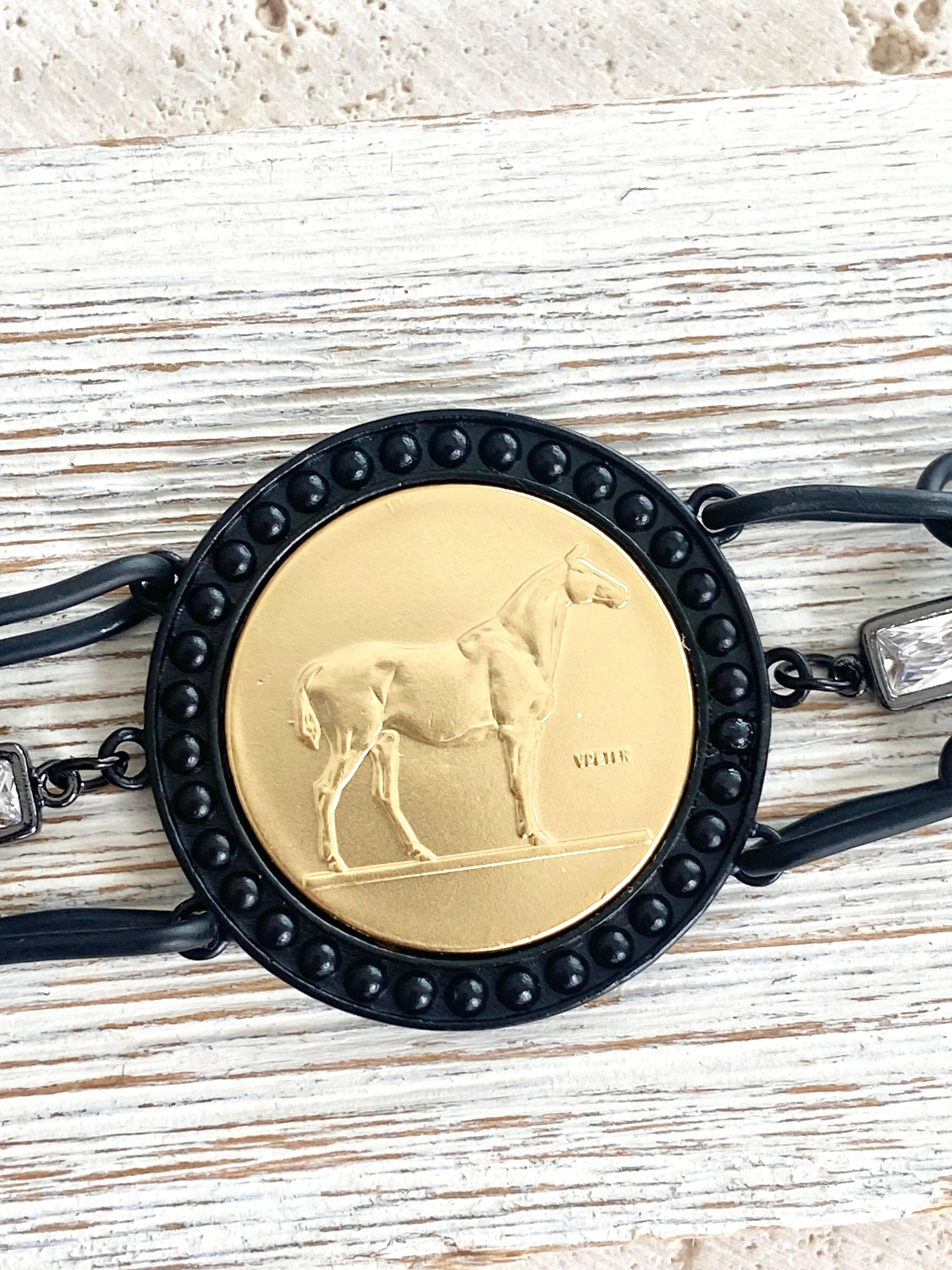 Handmade Horse Coin Bracelet