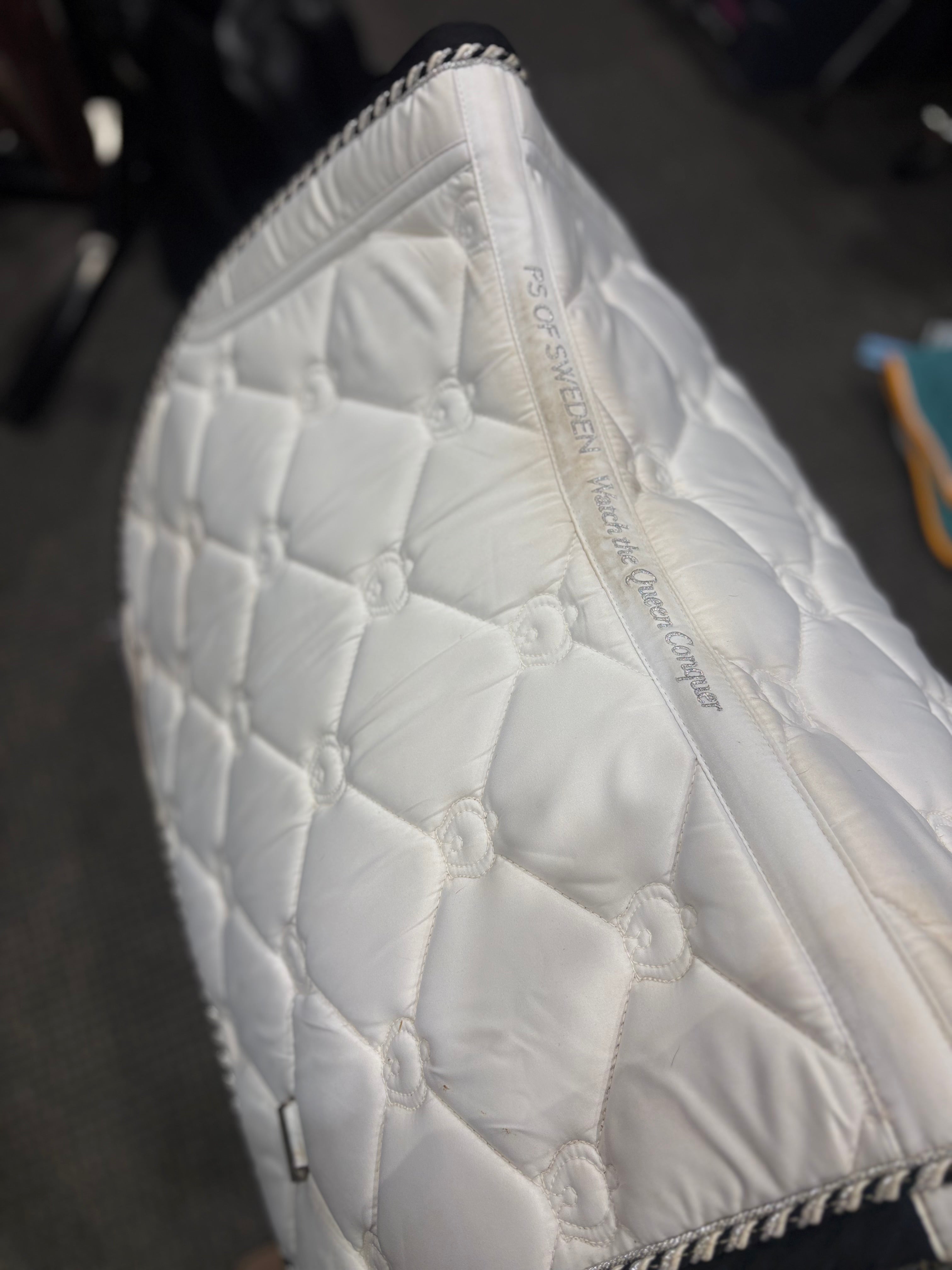 Used PS of Sweden White Jump Saddle Pad