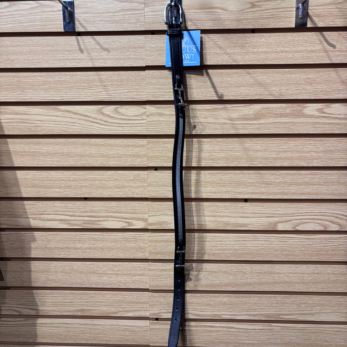 Used 26 Black Tory Bit Belt w Grey Ribbon