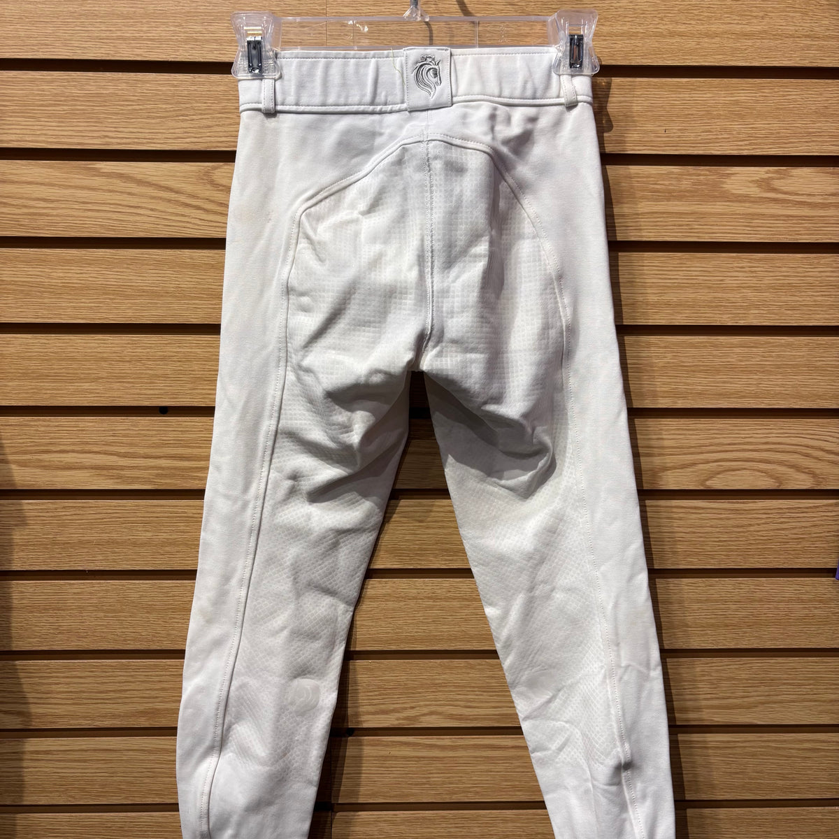Used US 22 White Equinavia Silicone Full Seat Breeches