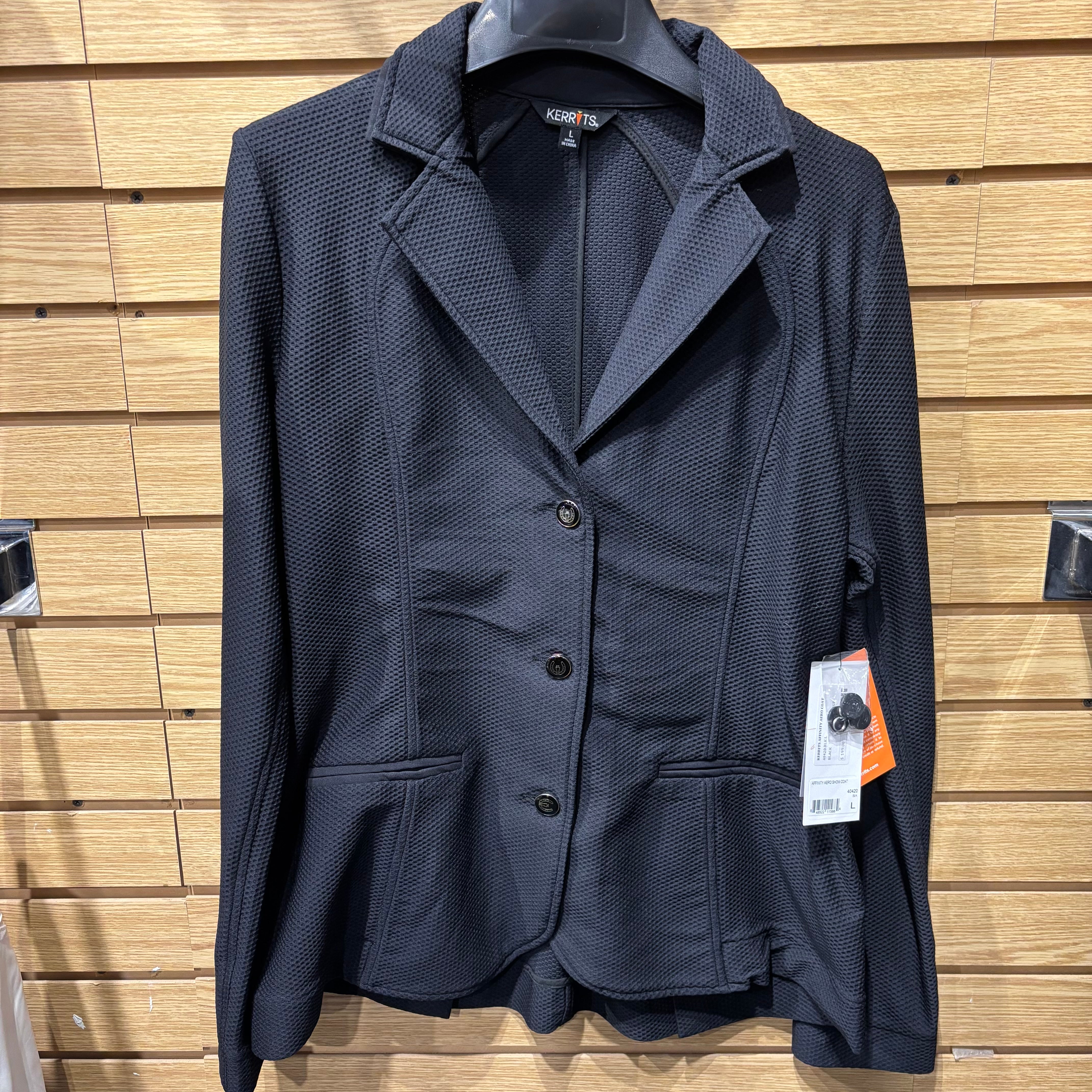 Used Kerrits Show Coat Size Large Black