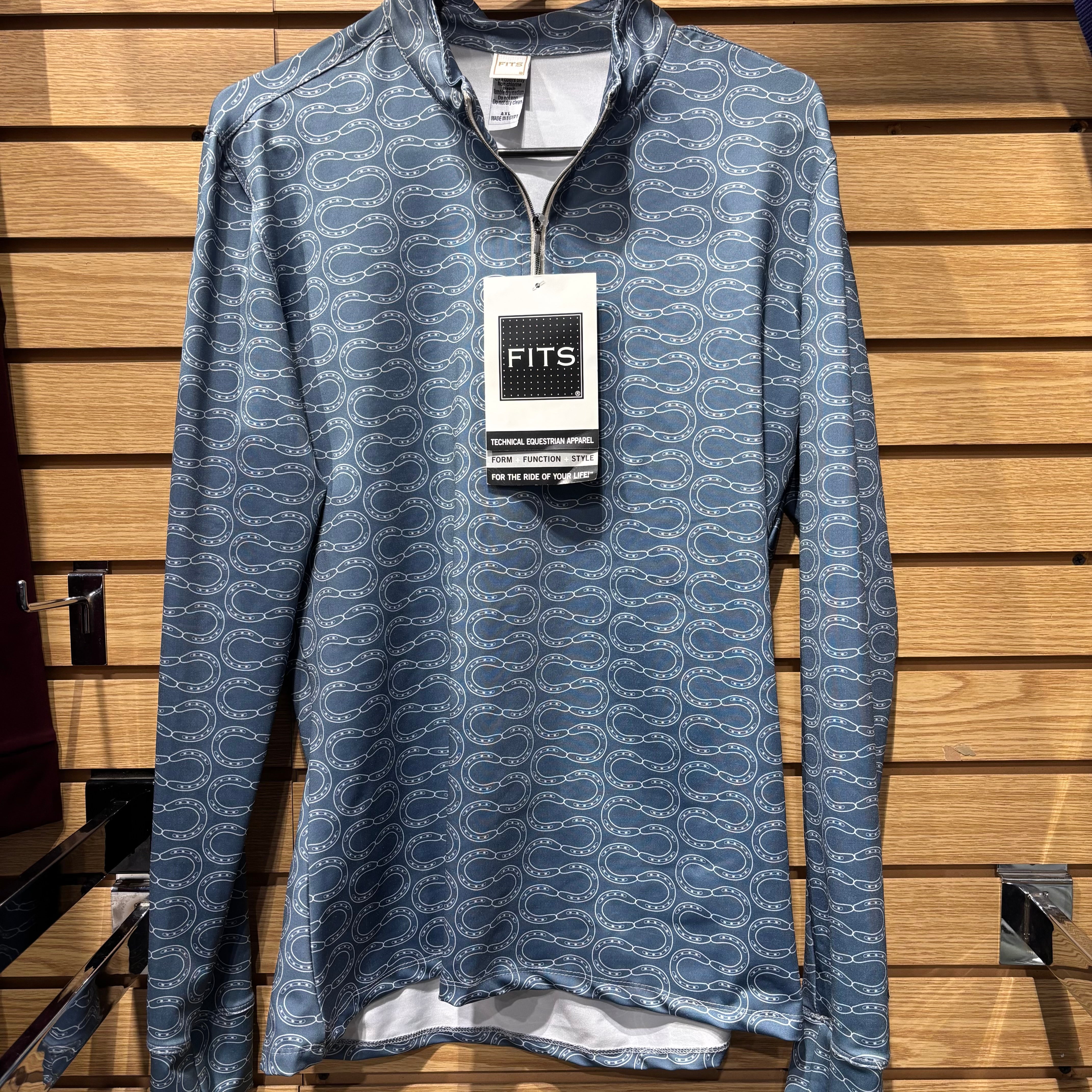 Used XL Blue FITS Long Sleeve Shirt