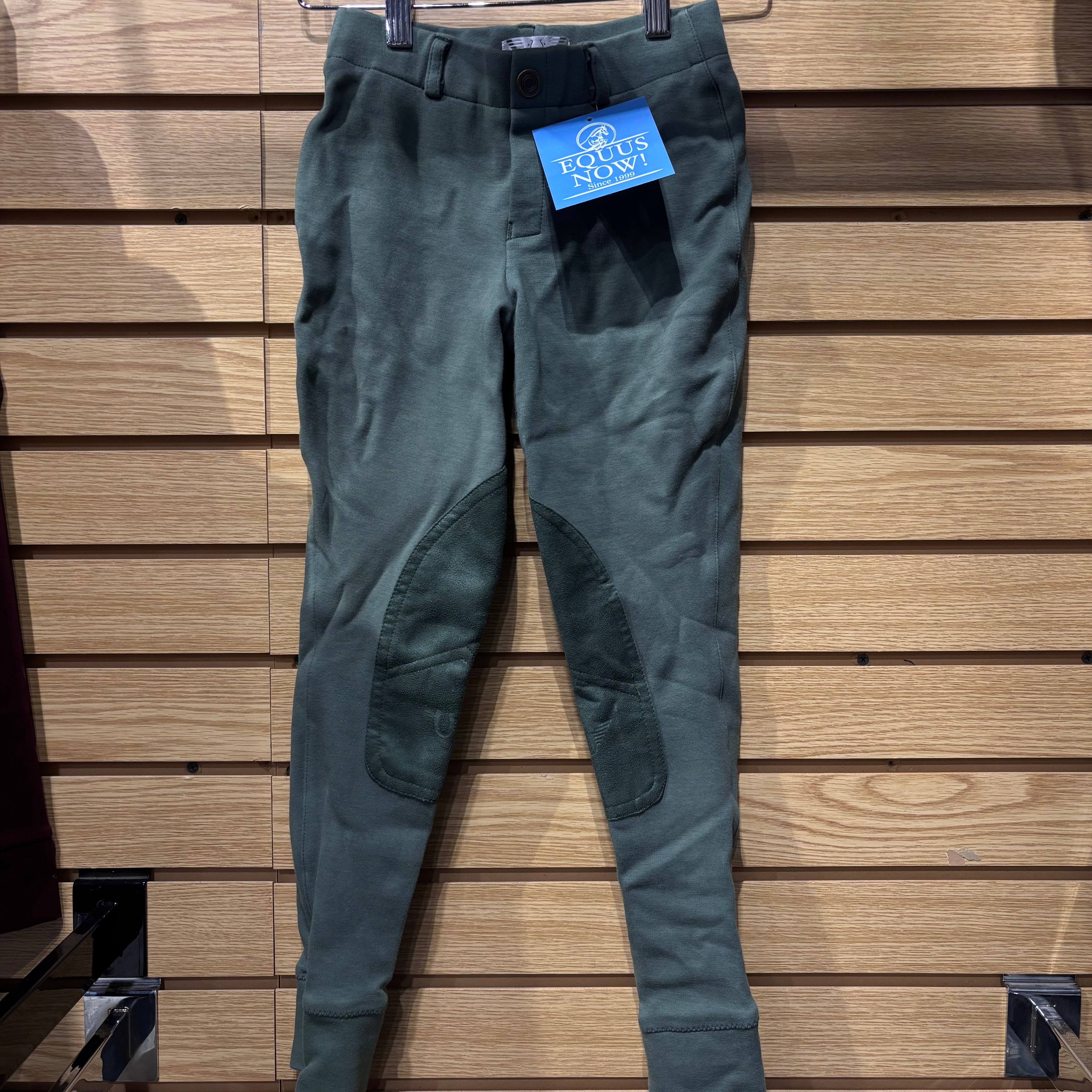 Used 8 Green Tuff Rider Knee Patch Breeches