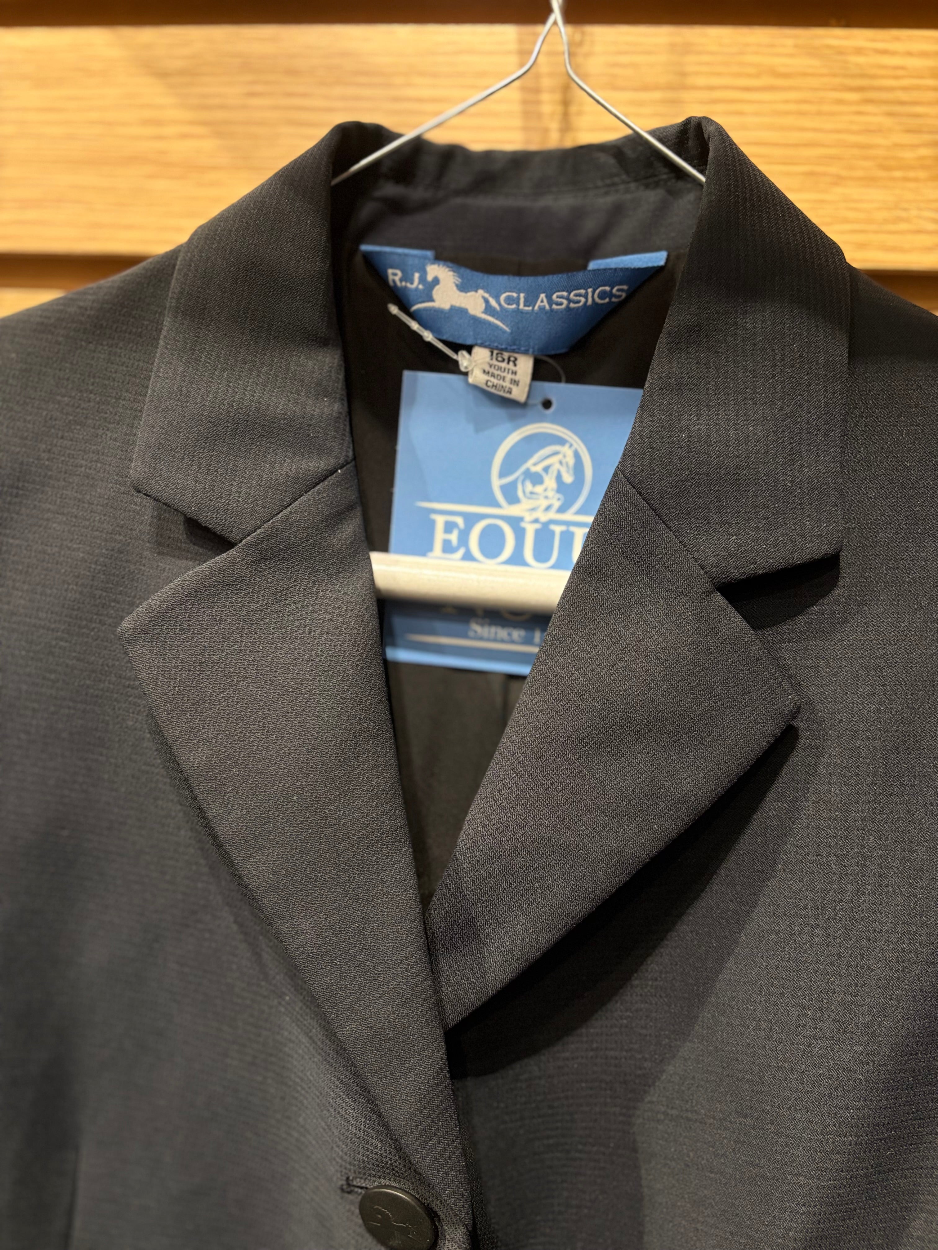 Used Youth 16R Navy RJ Classics Hunt Coat