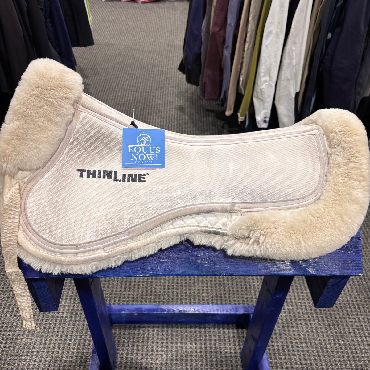 Used Large White Thinline Trifecta Full Sheepskin Half Pad