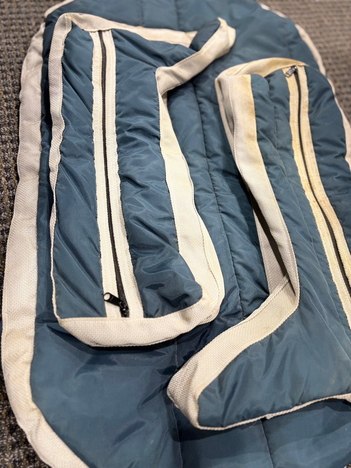 Used Blue Garment and Boot Bag