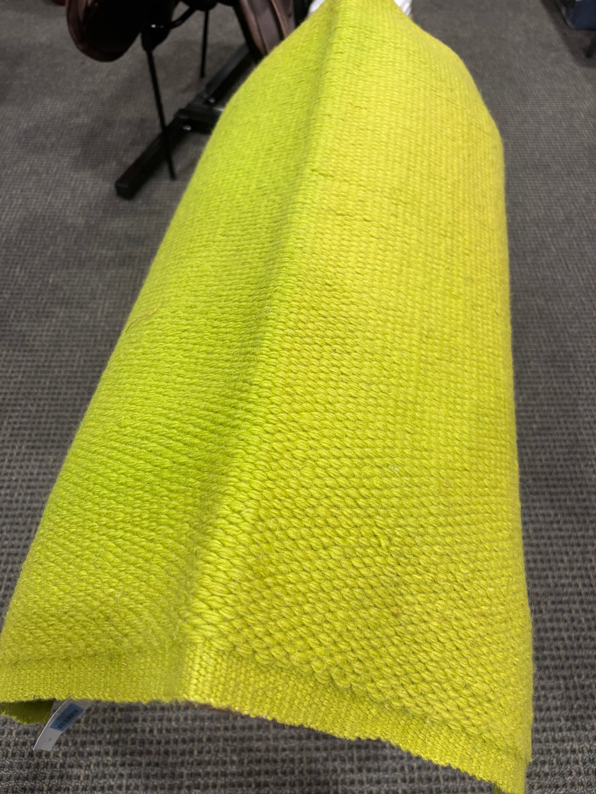 Used Mayatex Lime Green Western Saddle Pad