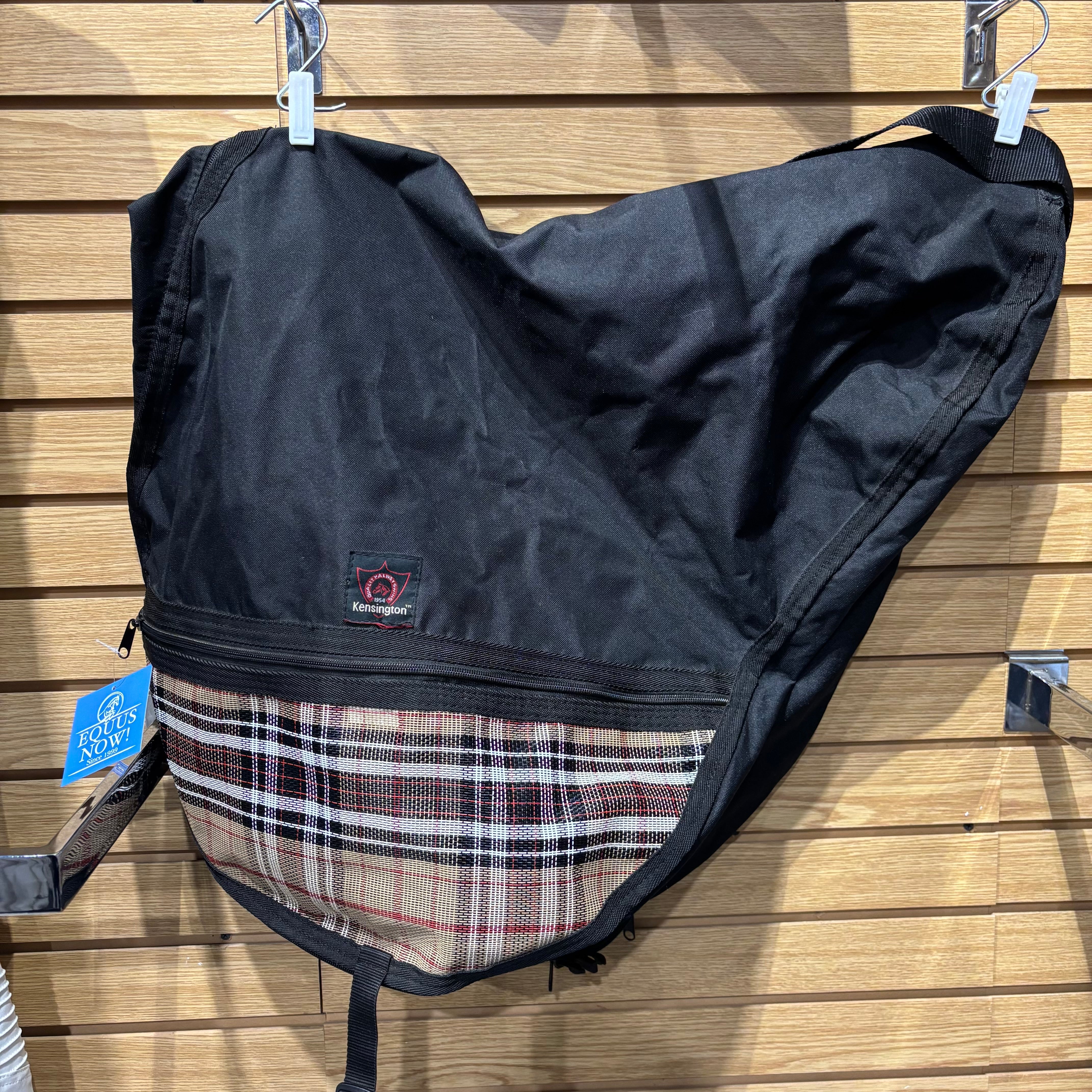 Used Black/Plaid Kensington Saddle Bag