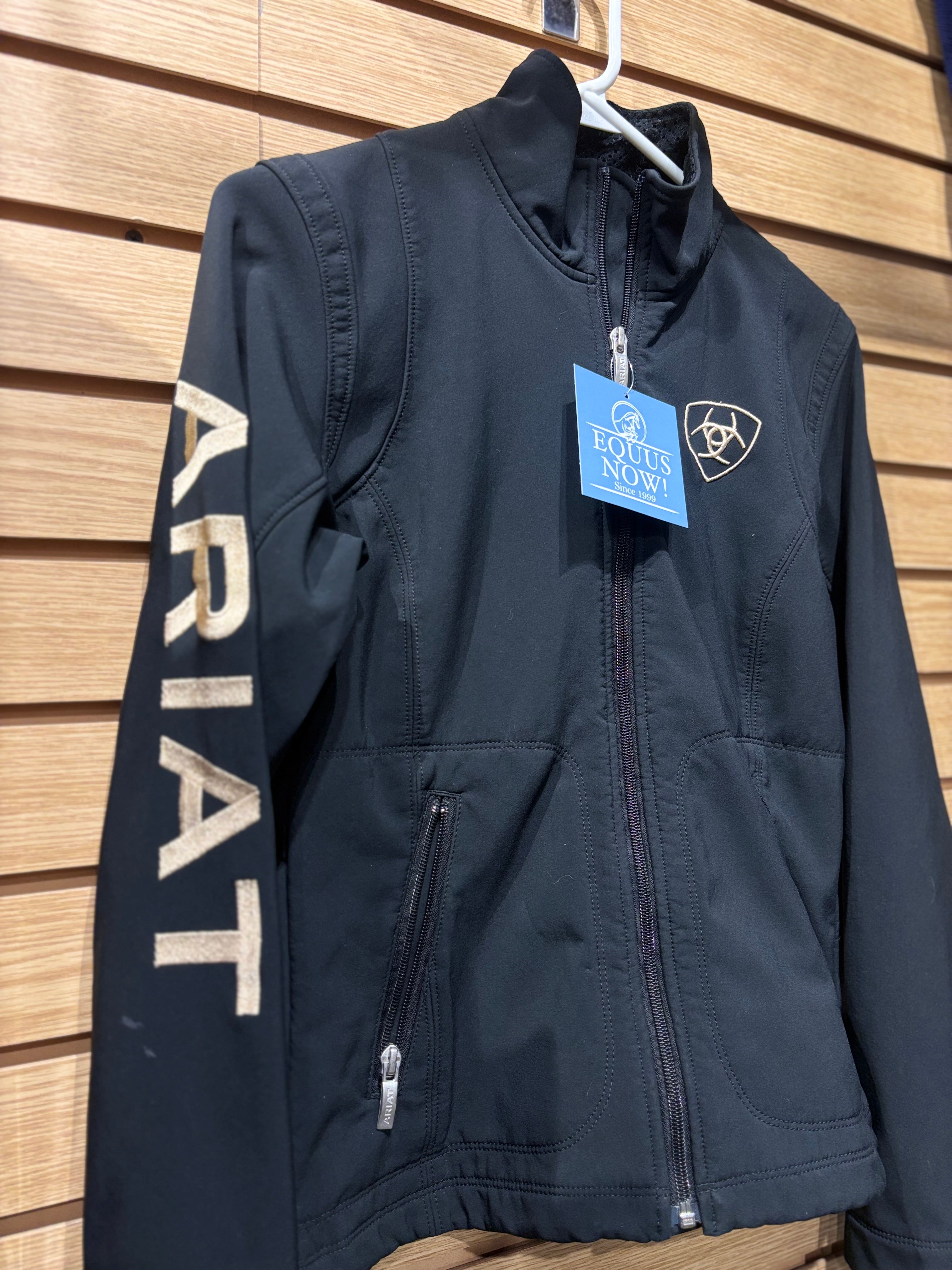 Used Small Black Ariat Logo Softshell Jacket