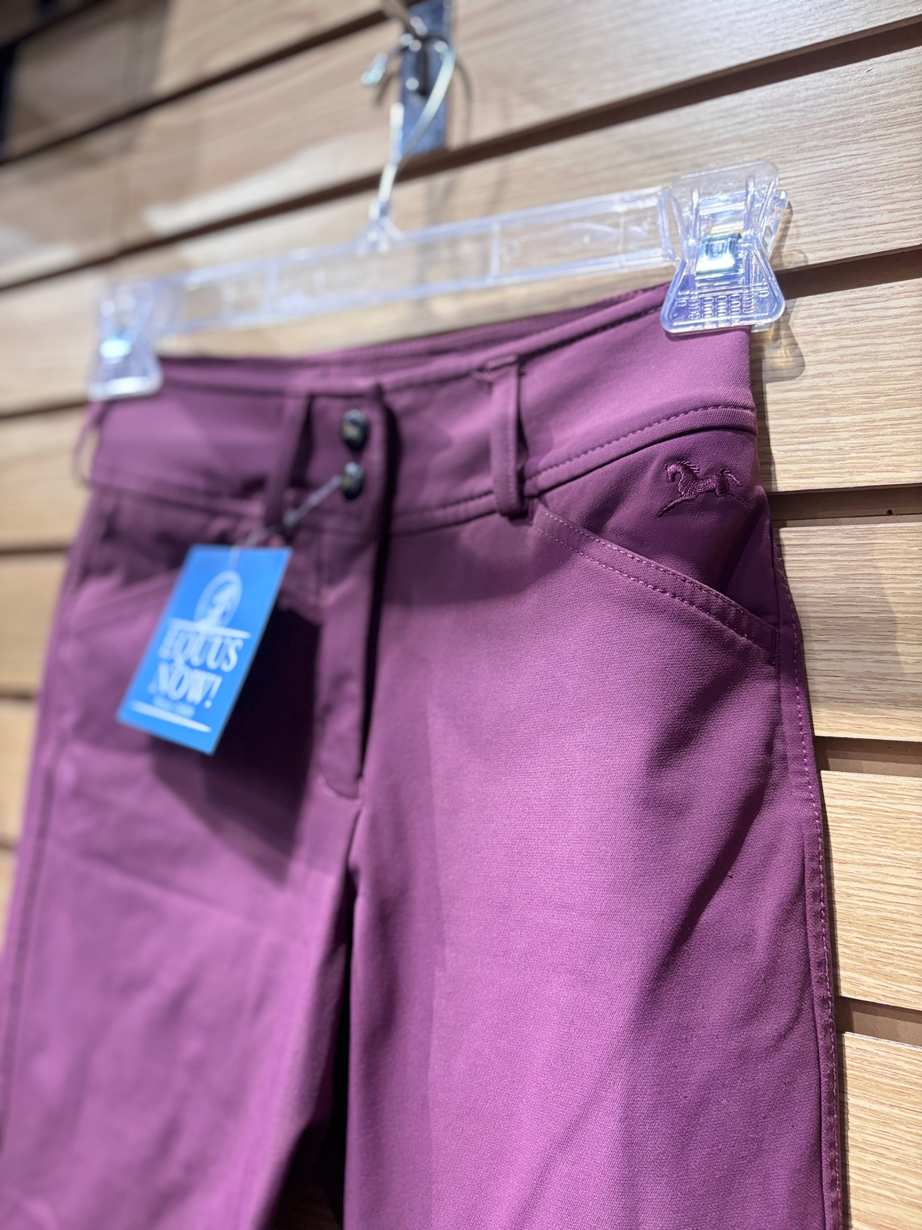 Used 22R Plum RJ Classics Knee Patch Breeches
