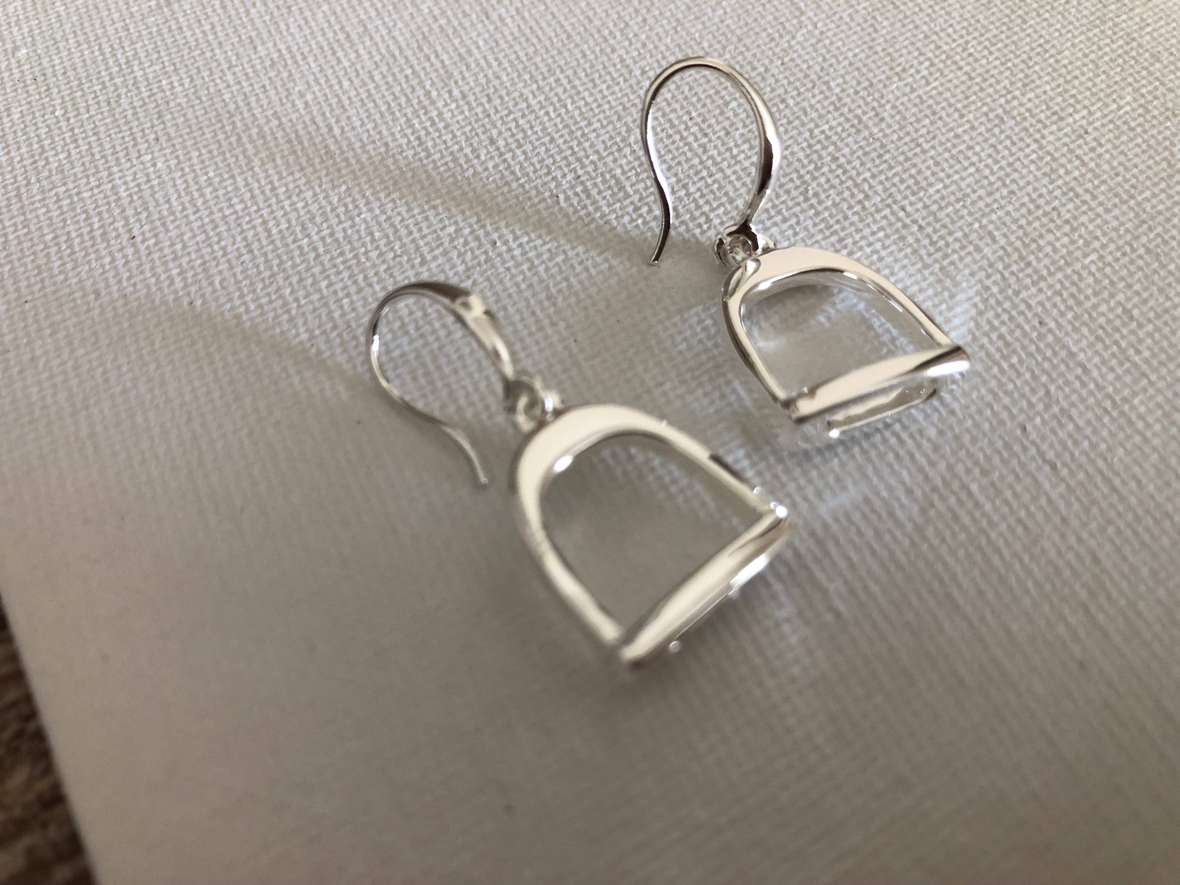 English Saddle Stirrup Earrings